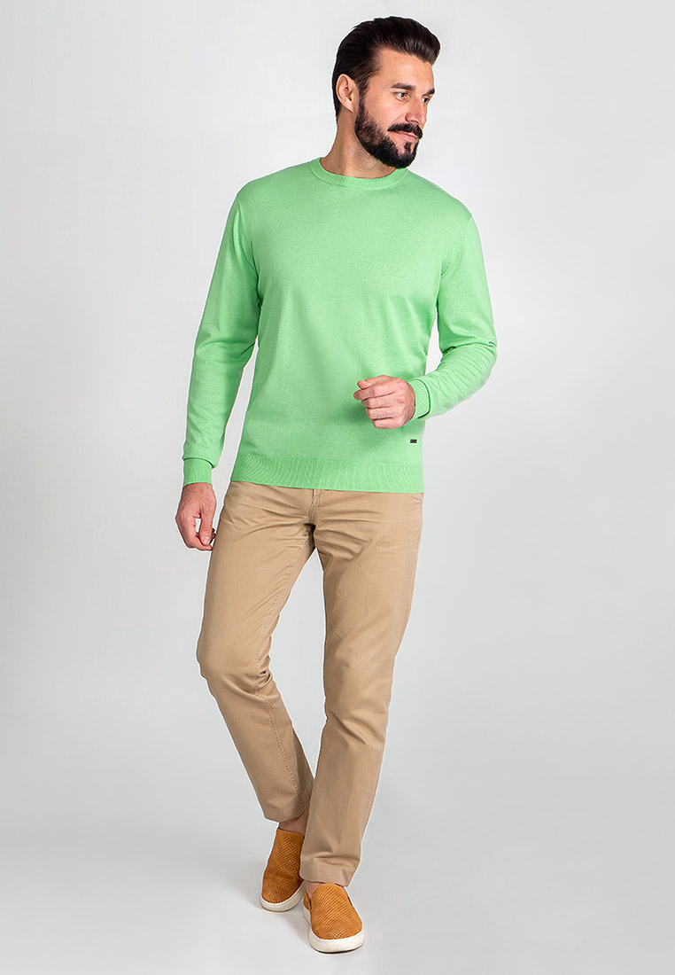 G121-AC165 (св.салат) Джемпер мужской