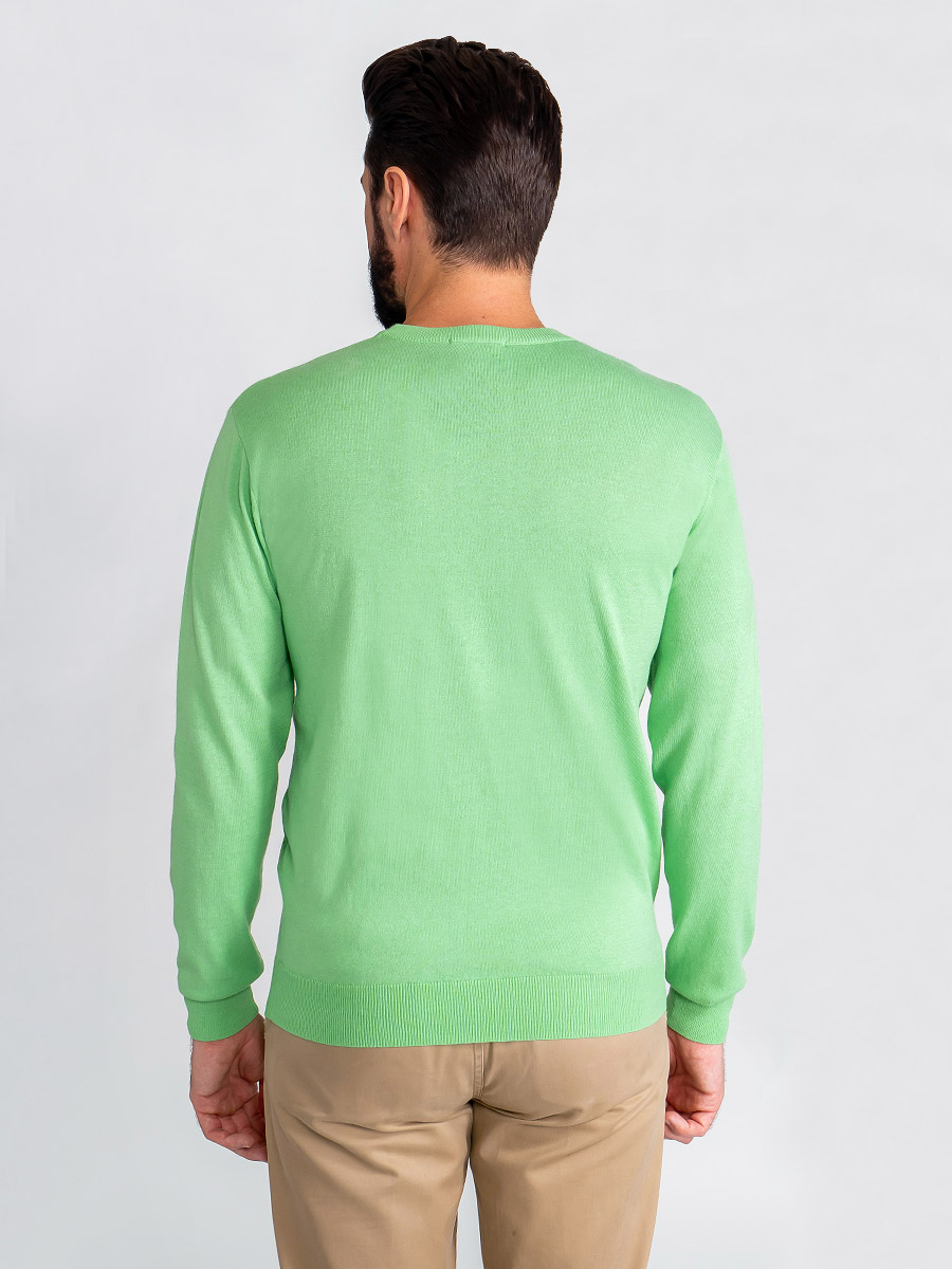 G121-AC165 (св.салат) Джемпер мужской
