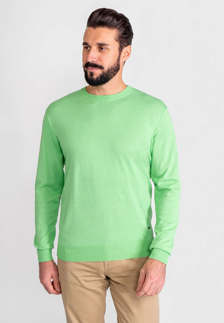 G121-AC165 (св.салат) Джемпер мужской