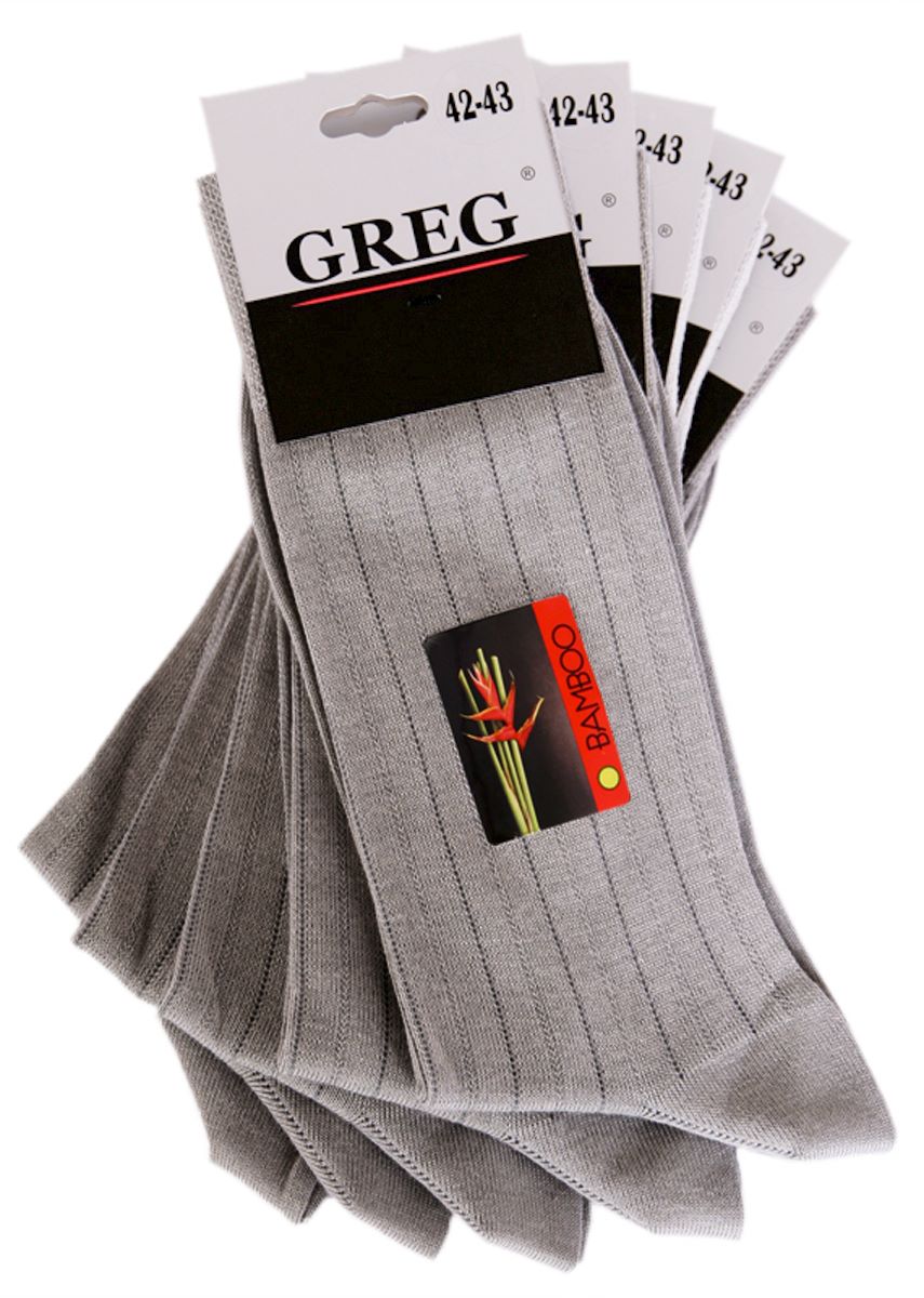G-12/03 серый Носки мужские (в упаковке 5 пар)