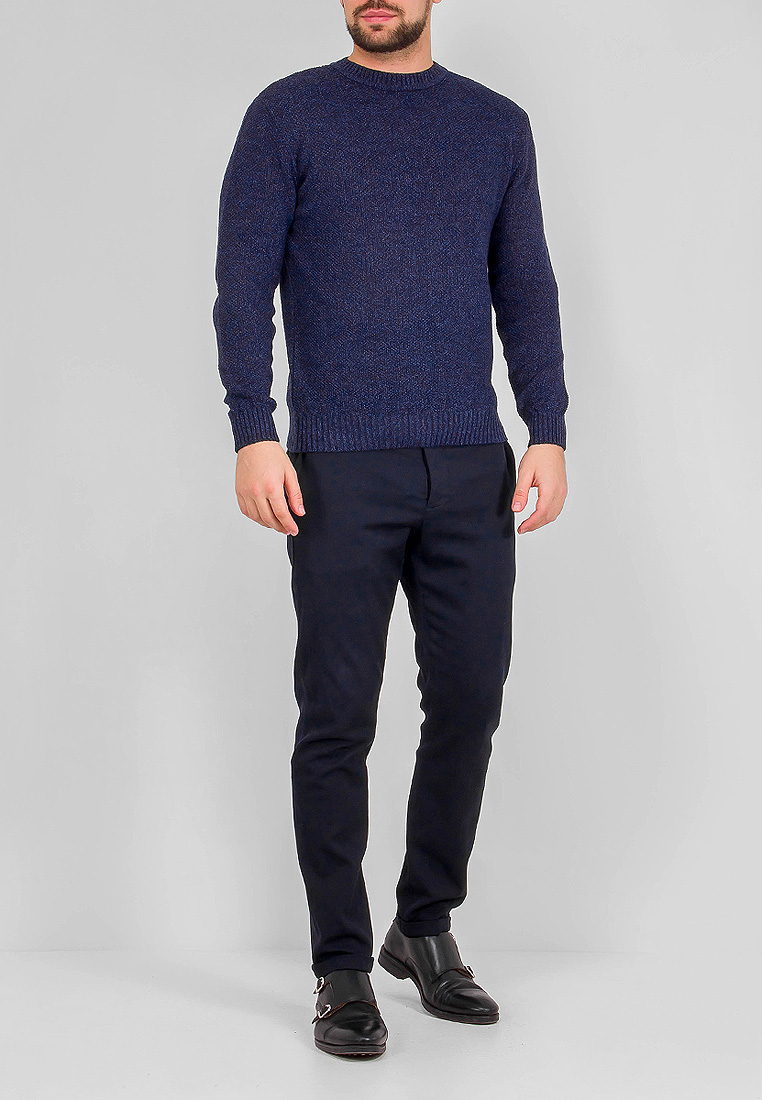 G121-12-букле (синий м.) Джемпер мужской