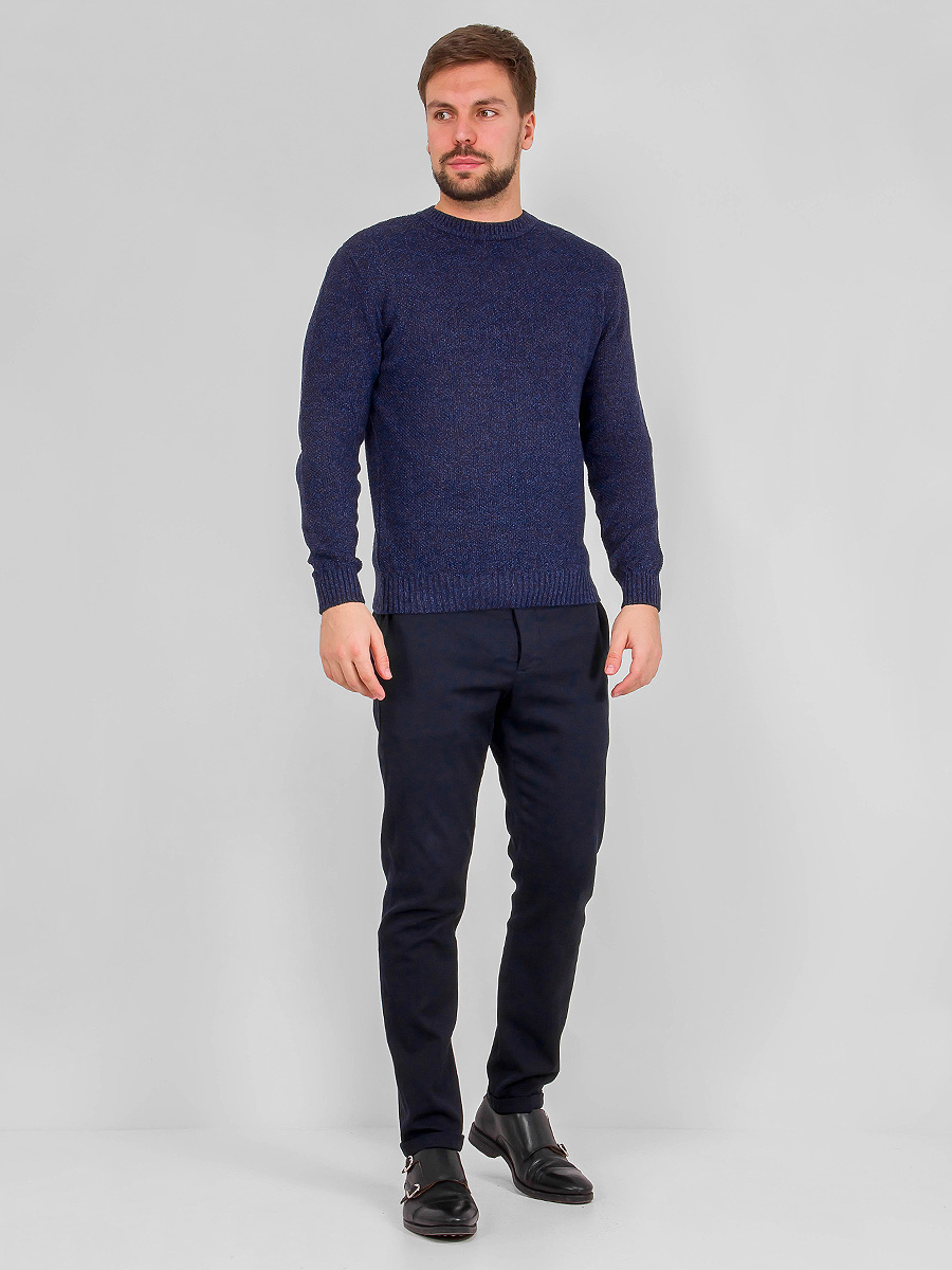 G121-12-букле (синий м.) Джемпер мужской