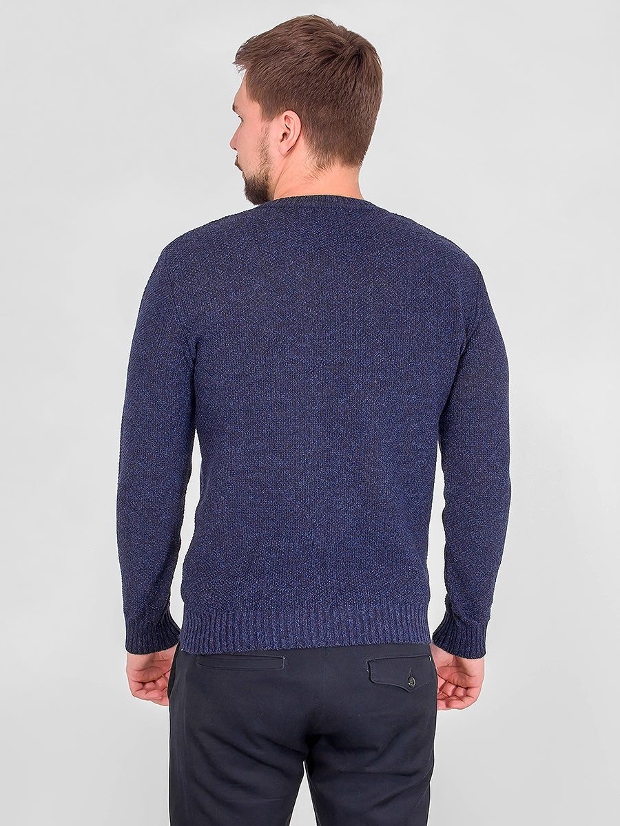 G121-12-букле (синий м.) Джемпер мужской