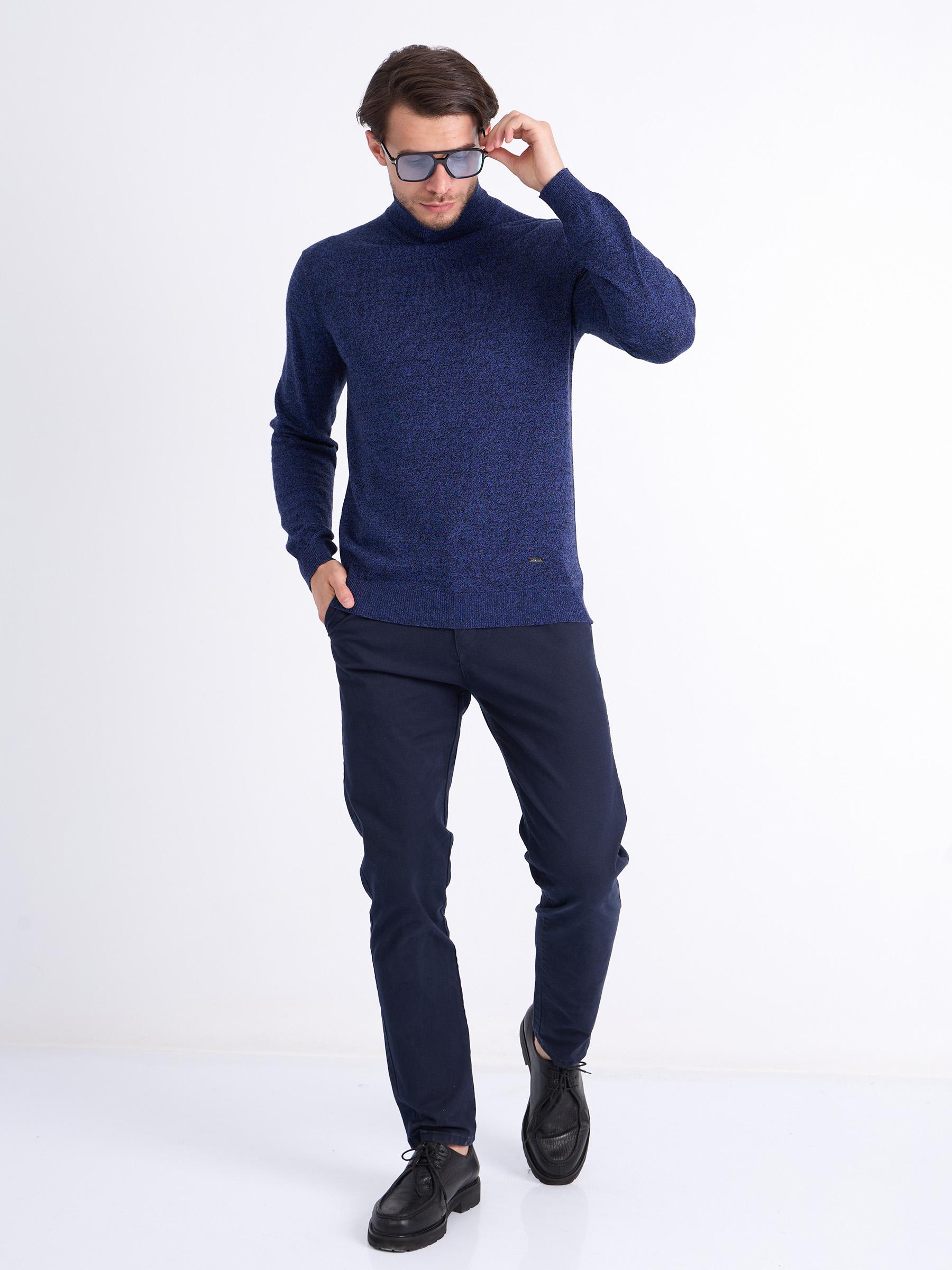 G123-DA531 синий/голубой Джемпер мужской