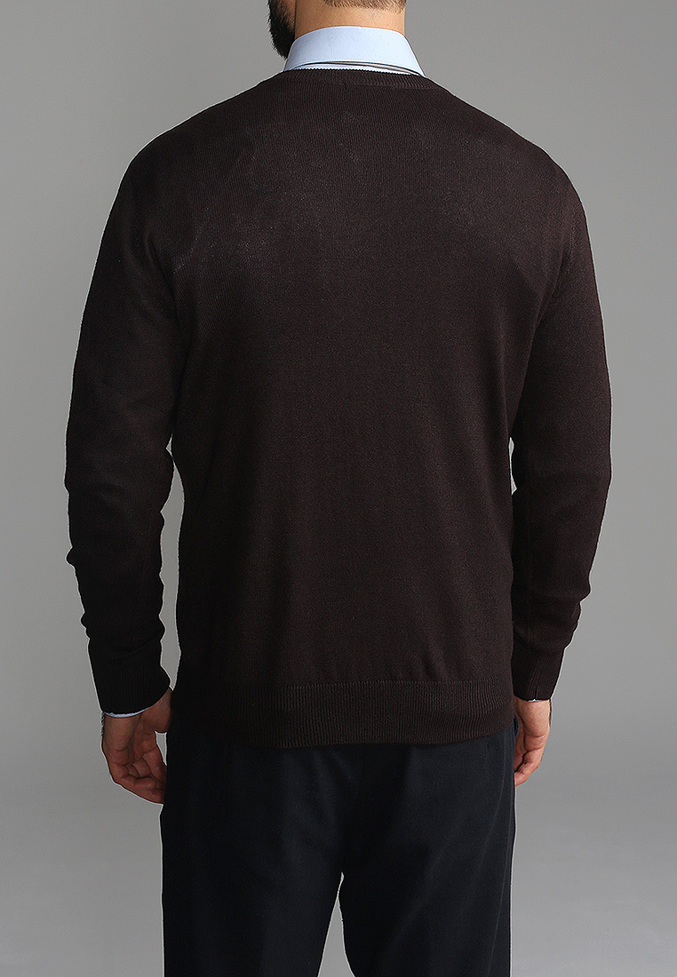 G124-DA54 шоколад Джемпер мужской