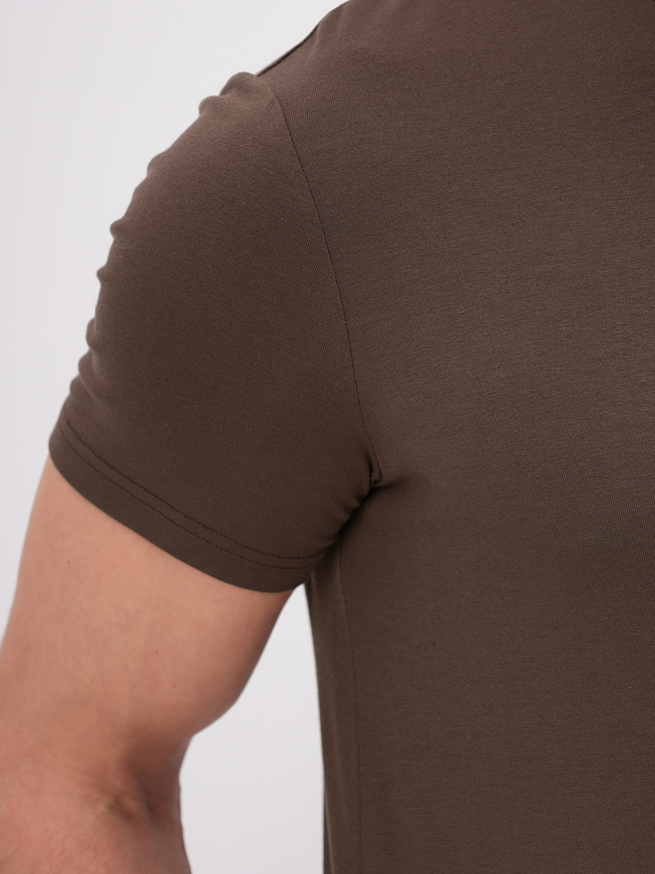 G145-V-7026 (св.кофейный) Футболка мужская короткий рукав