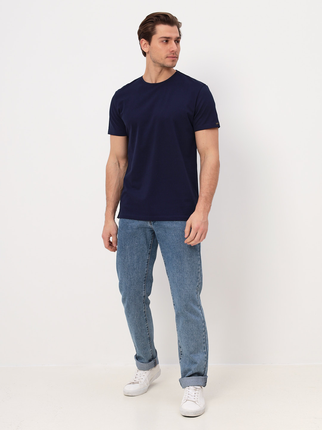 G145-PO4T-SA5105 (синий) Футболка мужская короткий рукав