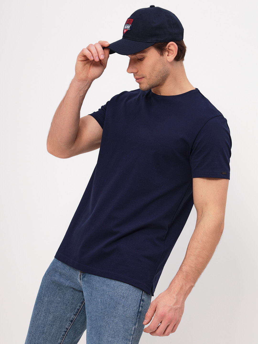 G145-PO4T-SA5105 (синий) Футболка мужская короткий рукав