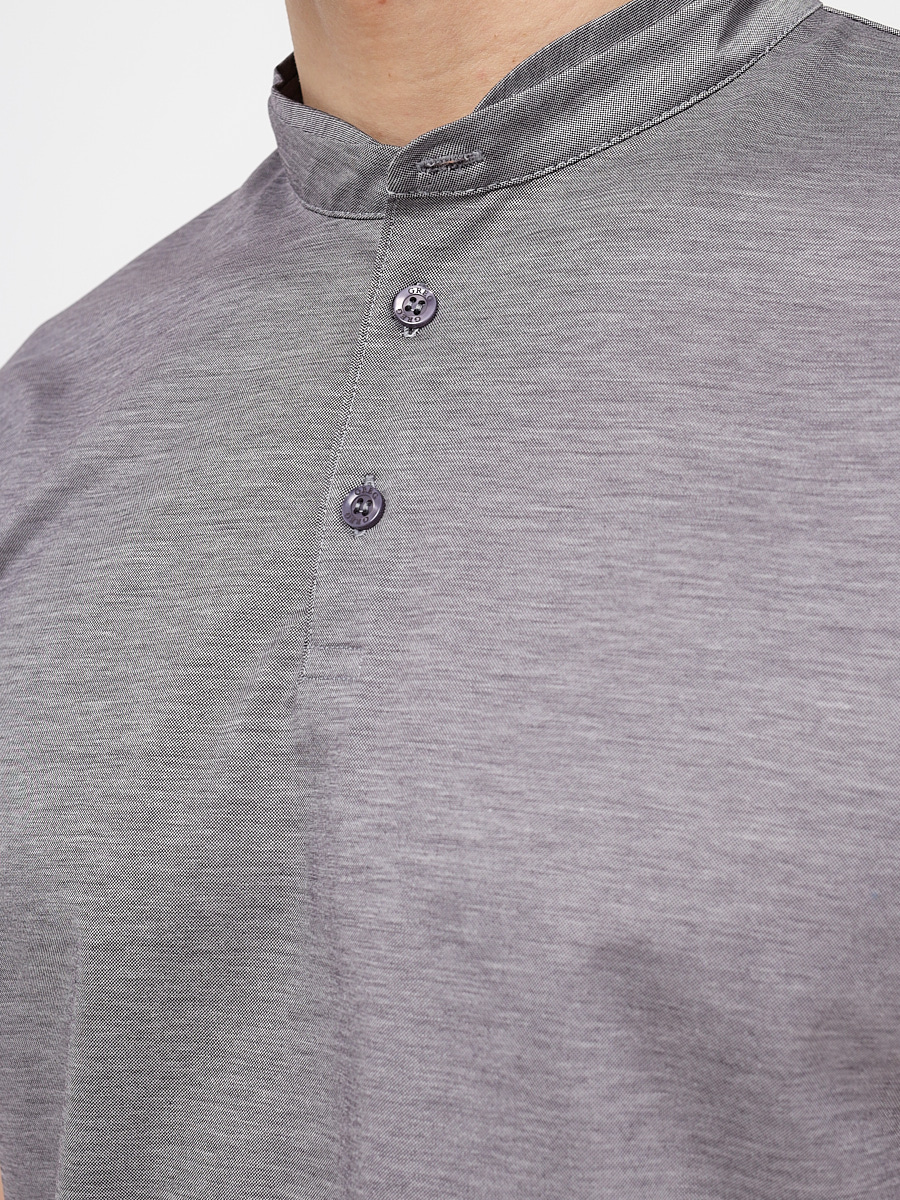 G154-PM12-LT1637 (серый) Джемпер мужской с воротником поло короткий рукав