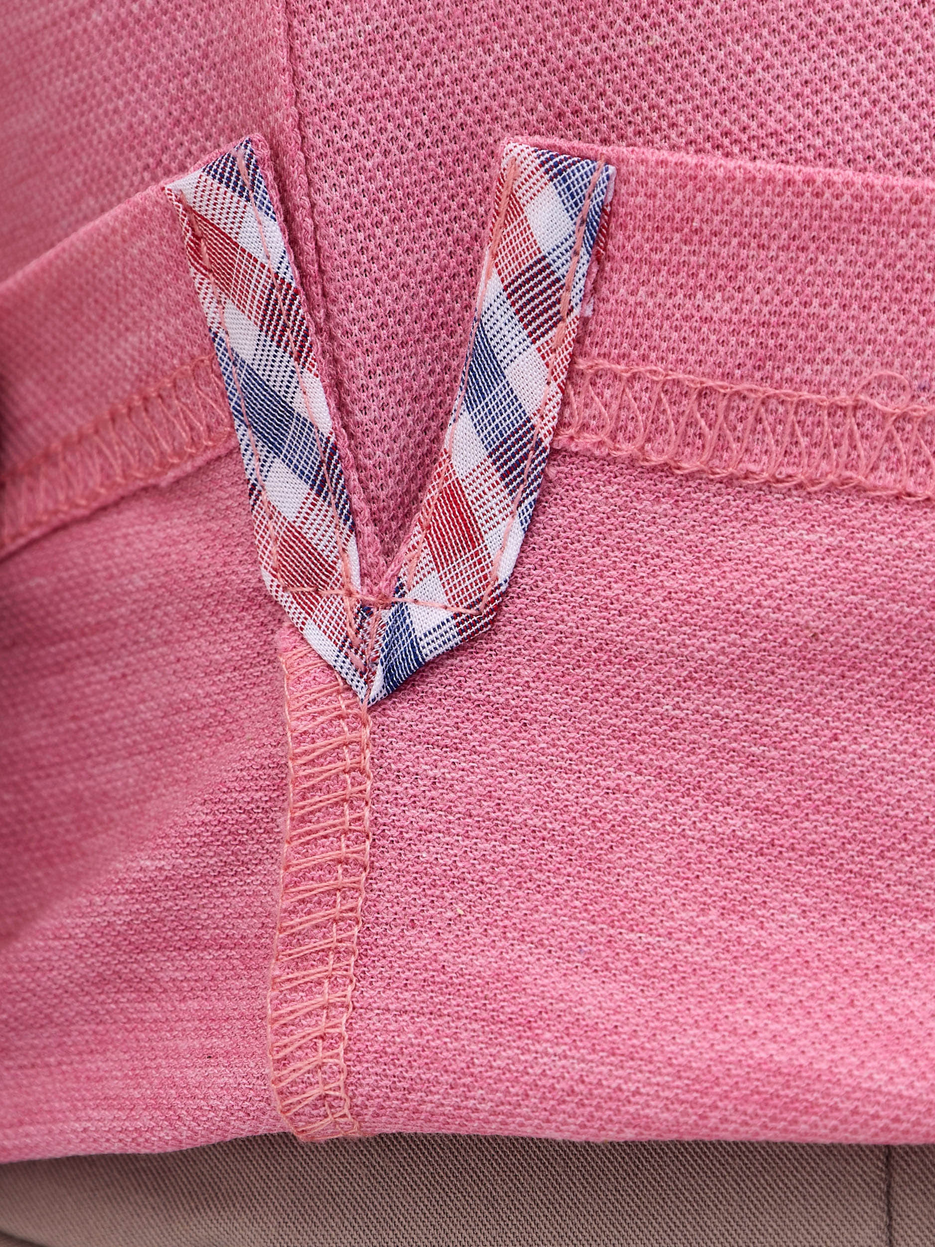 G144-PM124T-LT1393-1 (розовый) Джемпер мужской с воротником поло короткий рукав