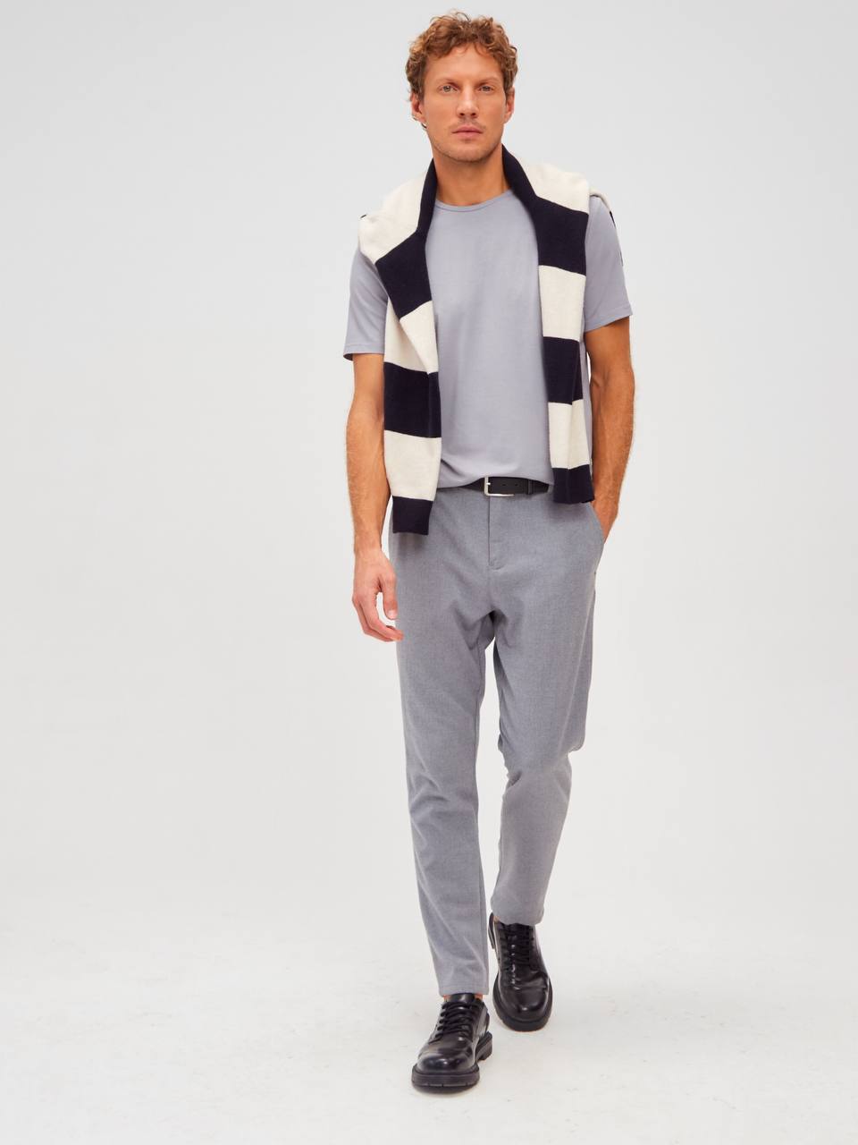 G145-V-92091 (серый) Футболка мужская короткий рукав