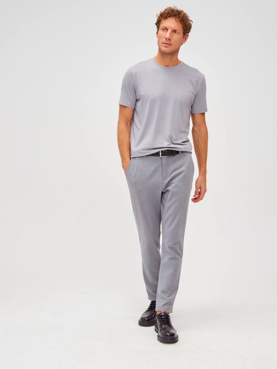 G145-V-92091 (серый) Футболка мужская короткий рукав