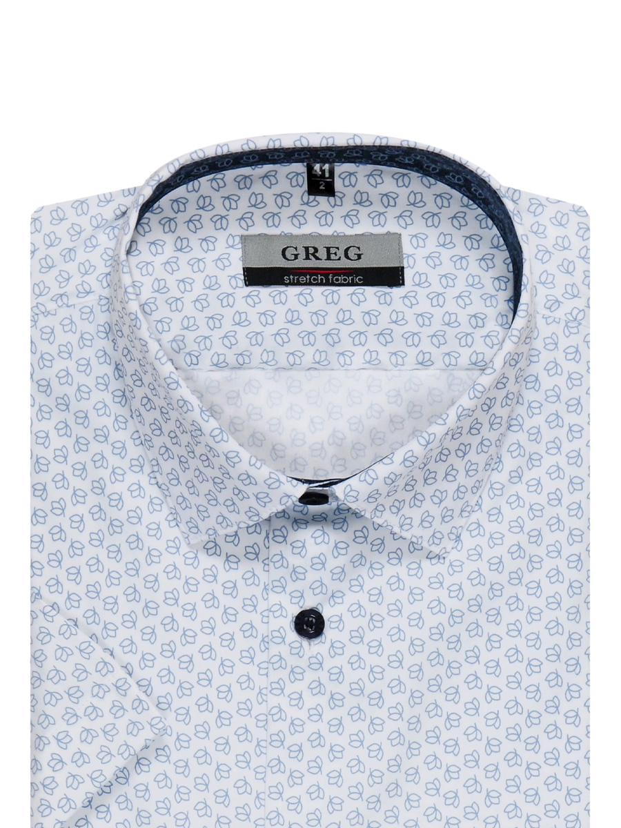 123/207/0483/ZN/1p STRETCH Сорочка мужская короткий рукав