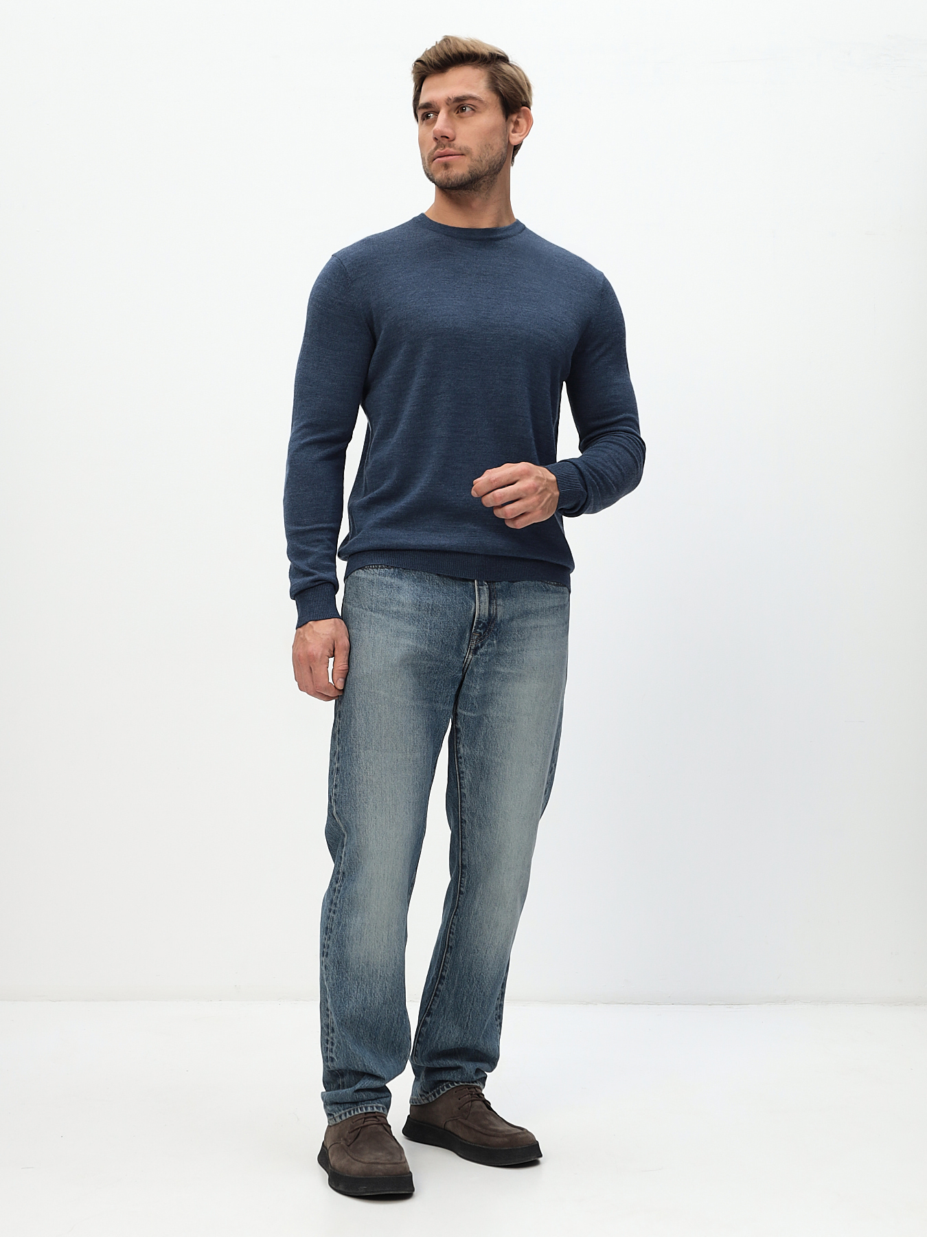 G121-CT 195421 (джинс) Джемпер мужской