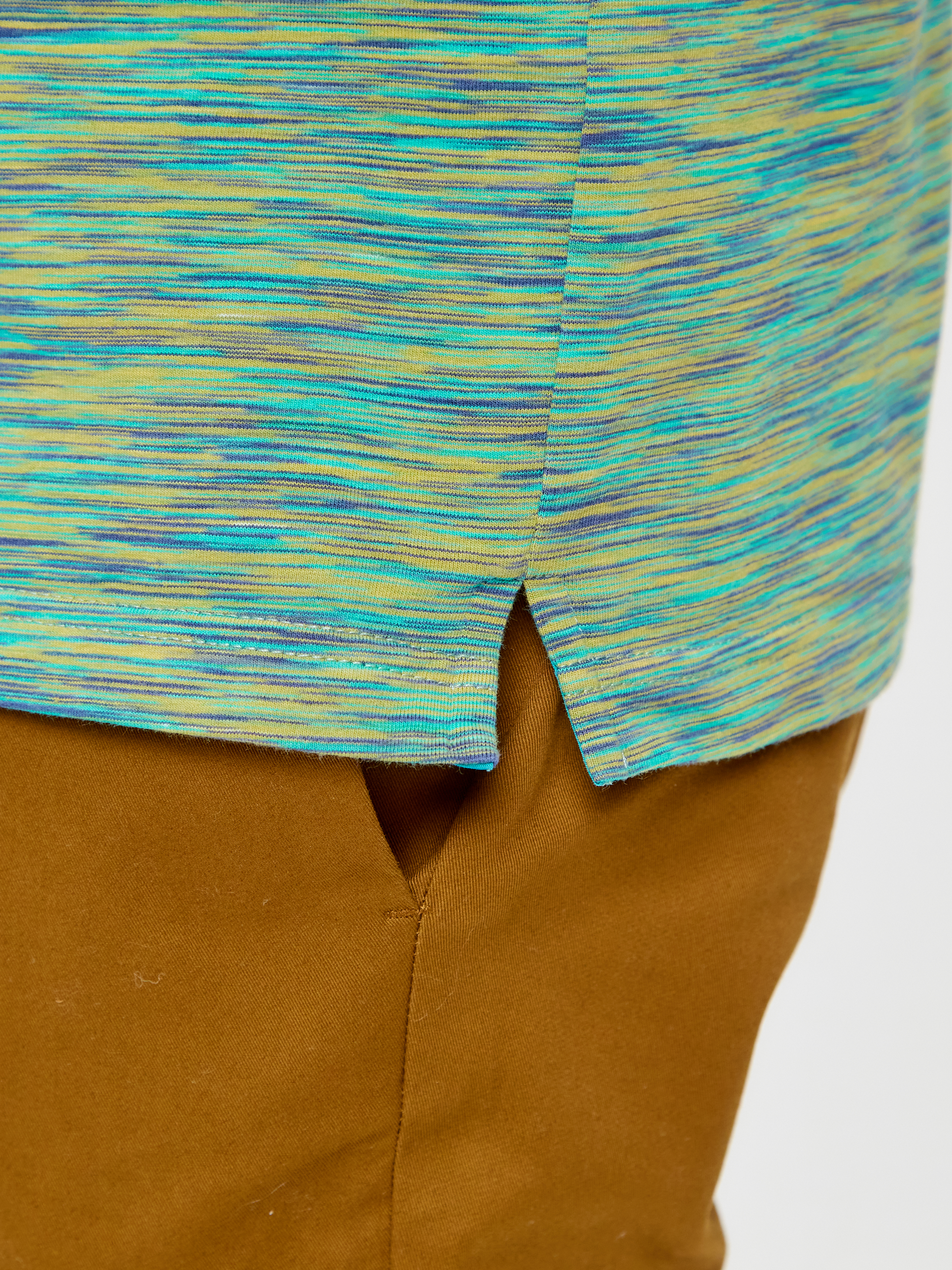 G144-KM1246-OR1013 (зеленый)_V Джемпер мужской с воротником поло короткий рукав