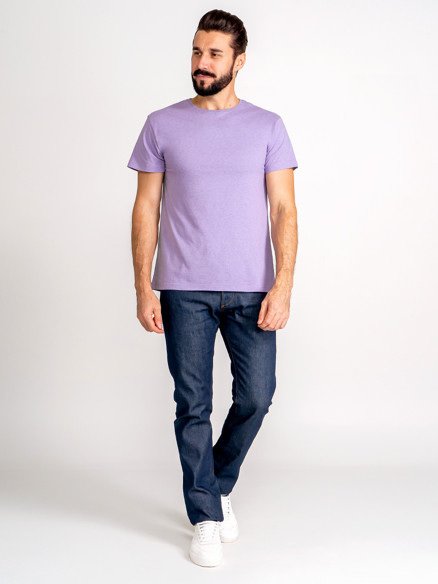 G145-RM-7001_R (сирень м.) Футболка мужская короткий рукав