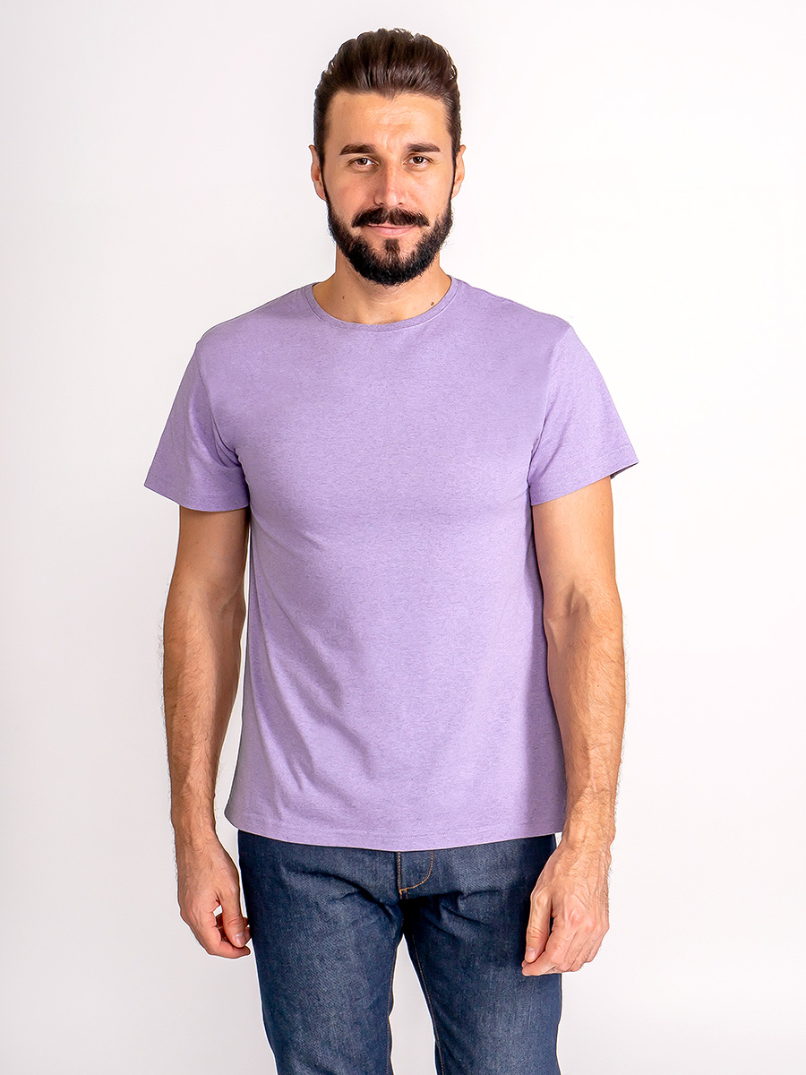 G145-RM-7001_R (сирень м.) Футболка мужская короткий рукав