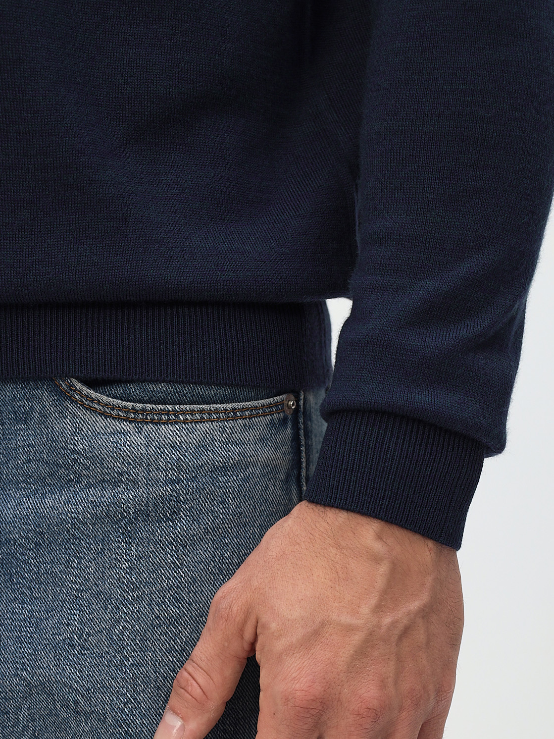 G124-CT 125278 (т. джинс) Джемпер мужской