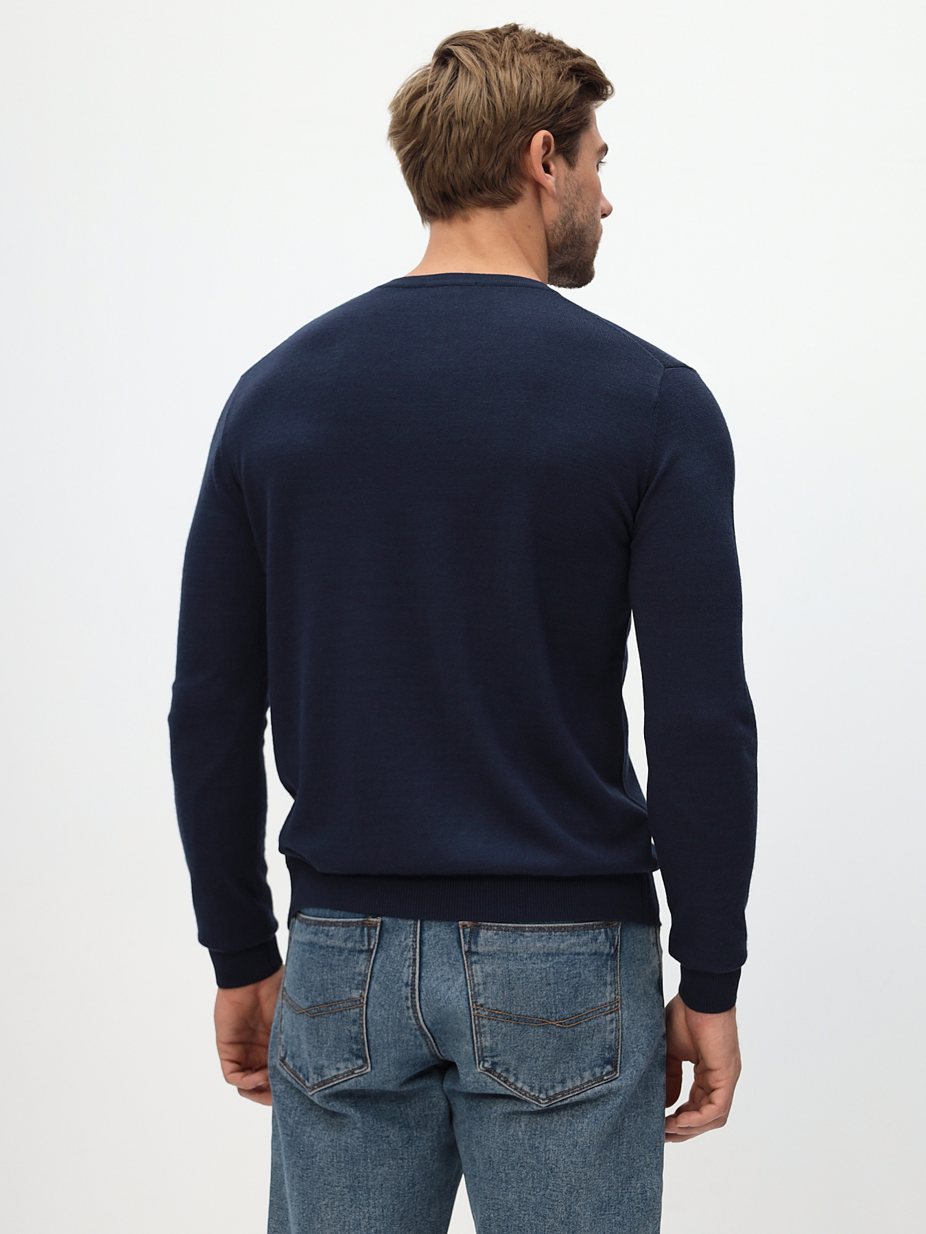 G124-CT 125278 (т. джинс) Джемпер мужской