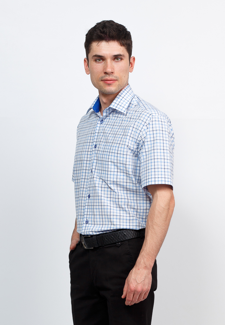 c125/0/451/1 Сорочка мужская короткий рукав (в упаковке 12 шт)