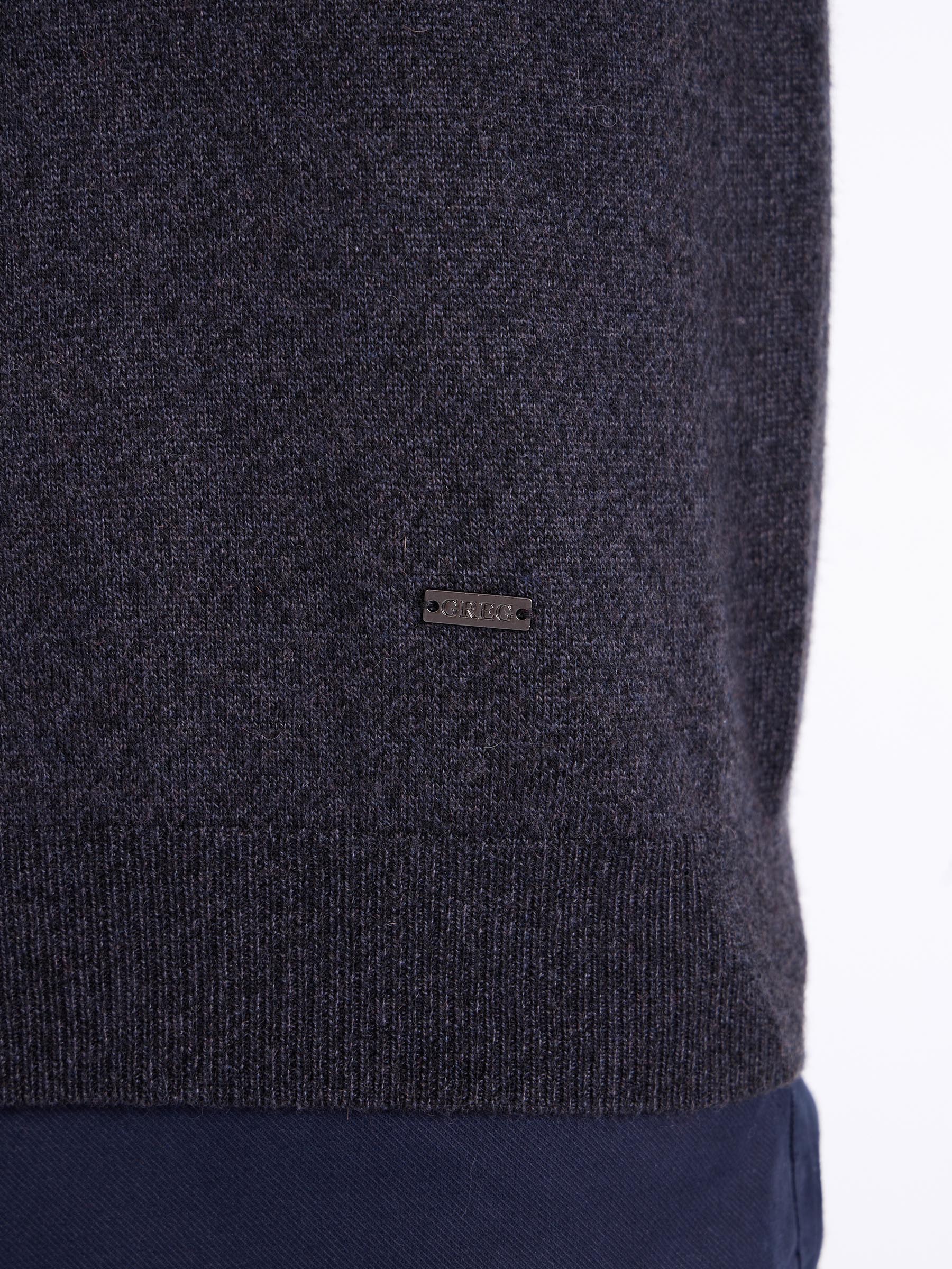 G121-DA601 серый/черный Джемпер мужской