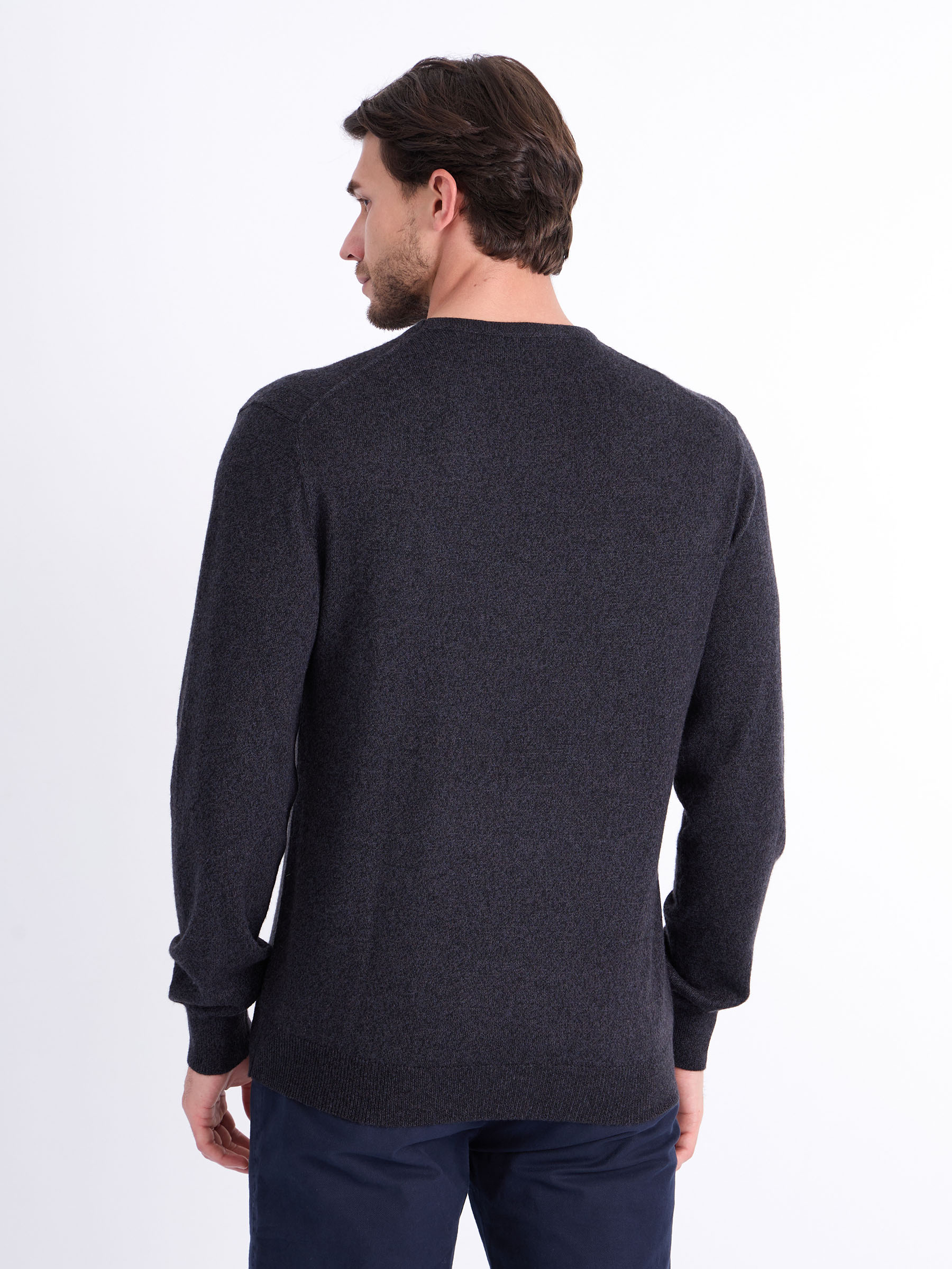 G121-DA601 серый/черный Джемпер мужской