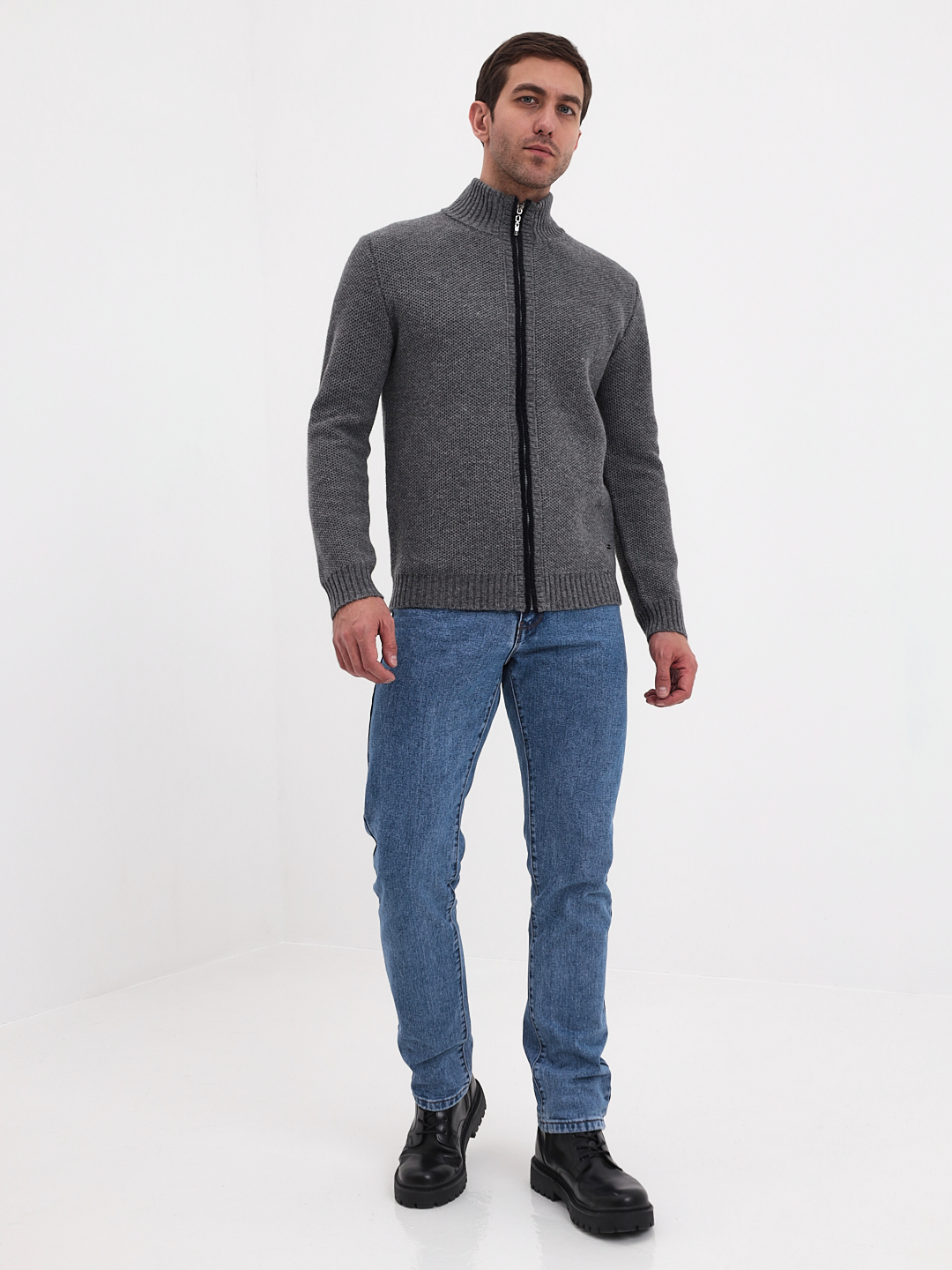 G139-соты D2 (серый) Жакет мужской