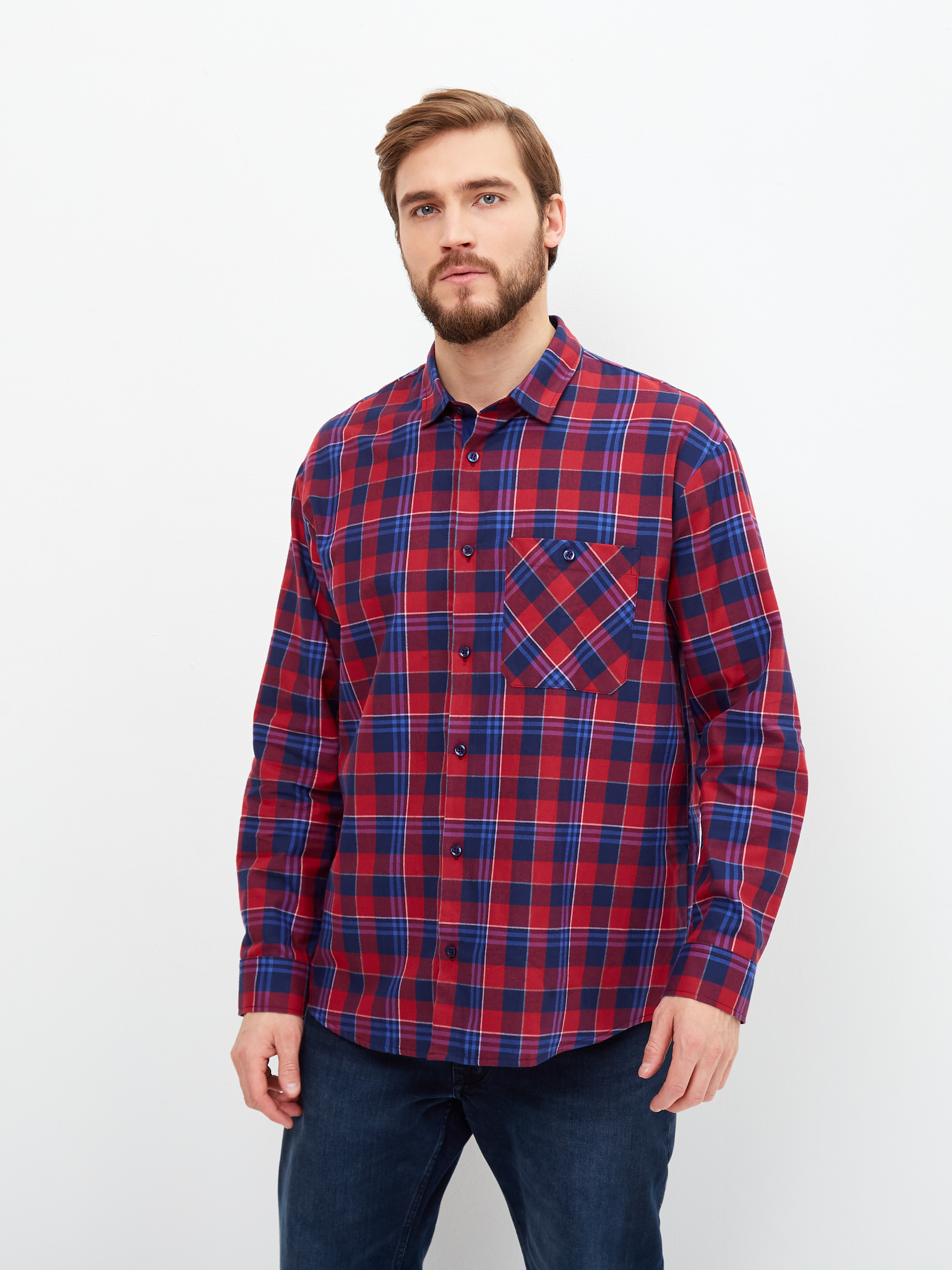 S625/111/4604/P/1 Сорочка мужская длинный рукав