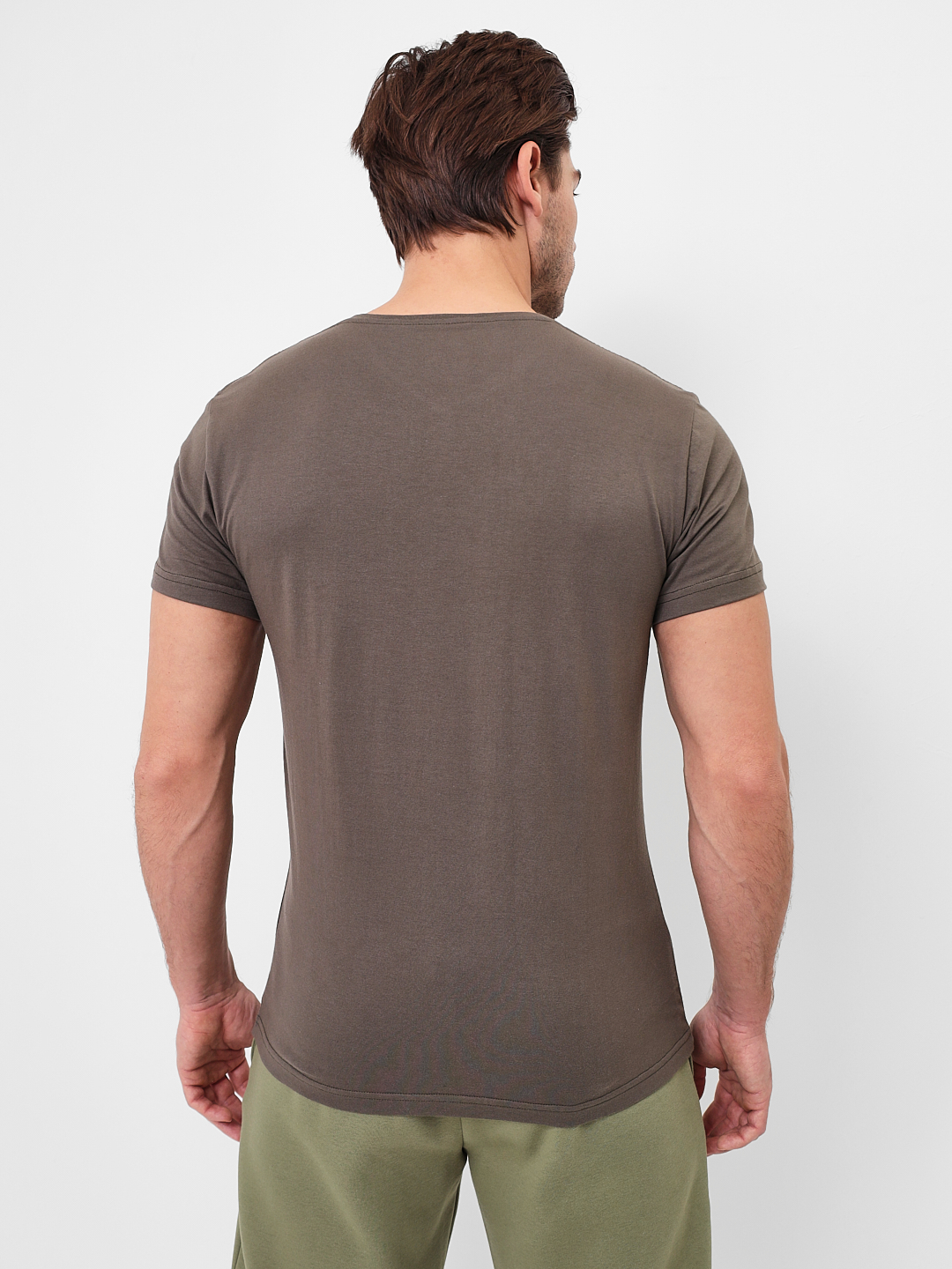 G146-RD-8025 (хаки) Футболка мужская короткий рукав