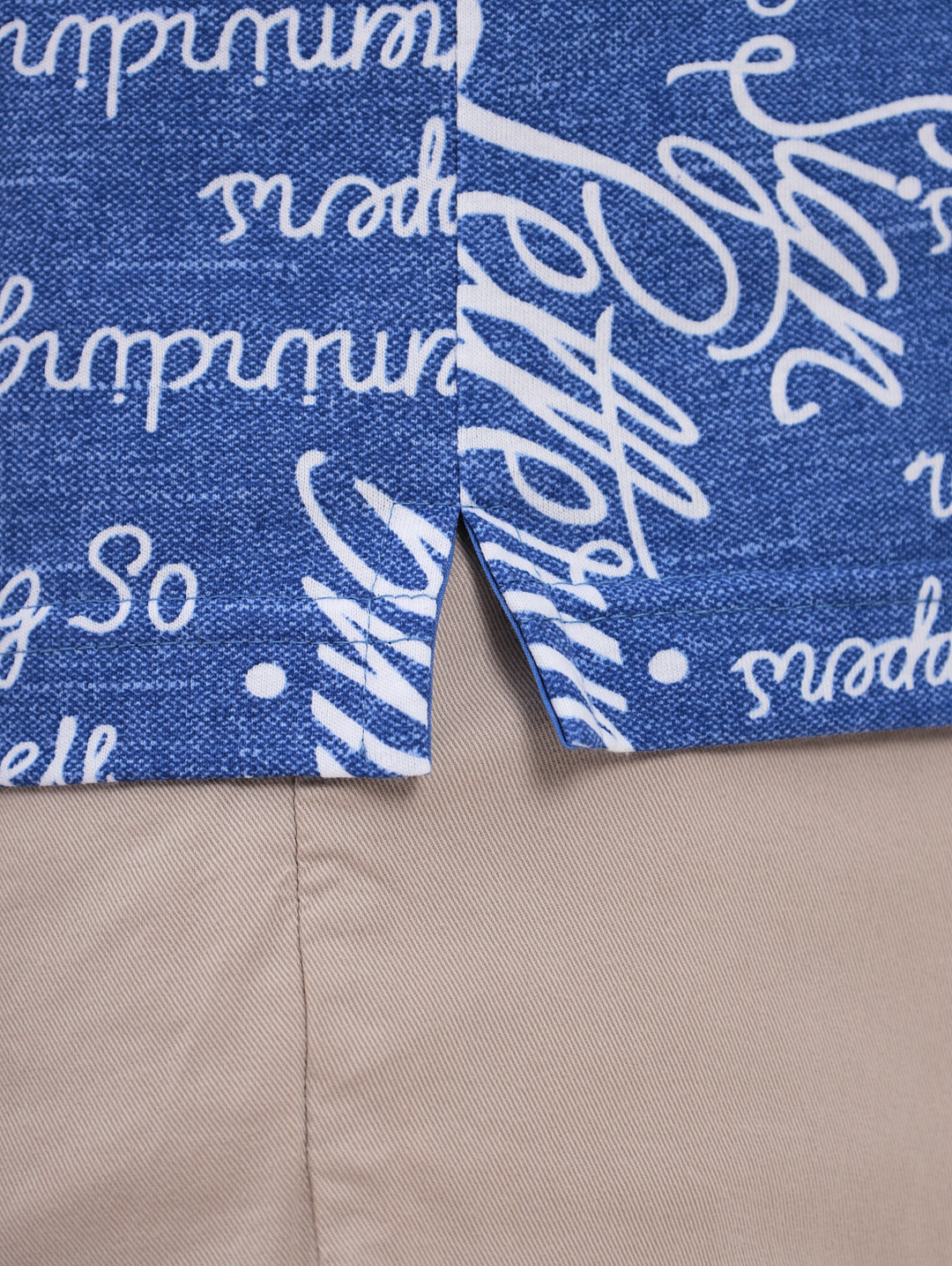 G144-KP24-UT16 (белые буквы) Джемпер мужской с воротником поло короткий рукав