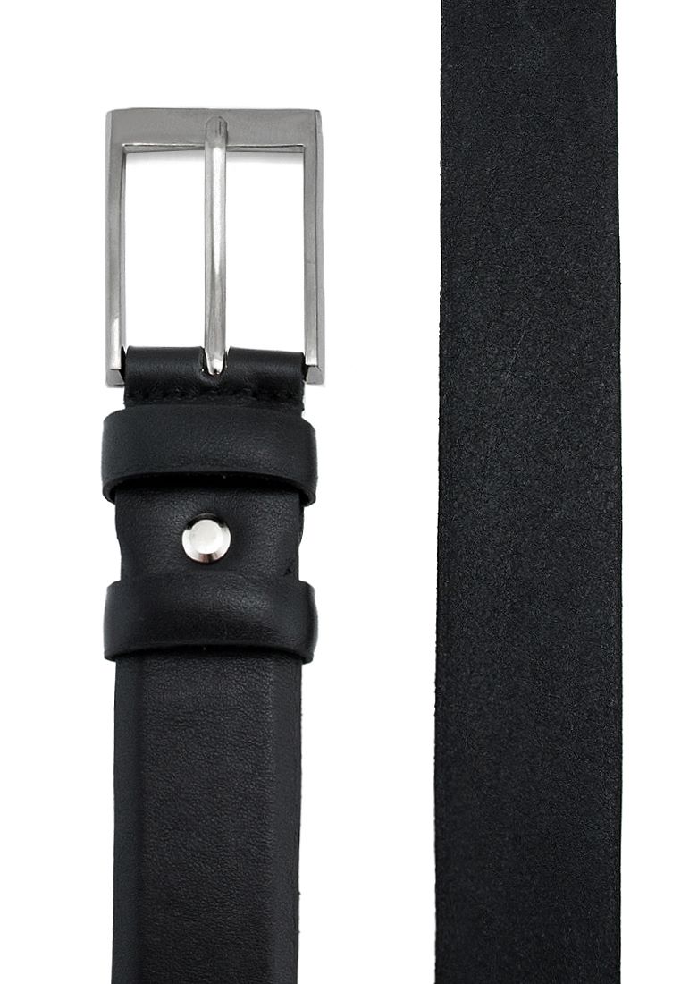 Cr51гладк. черный Ремень кожаный мужской