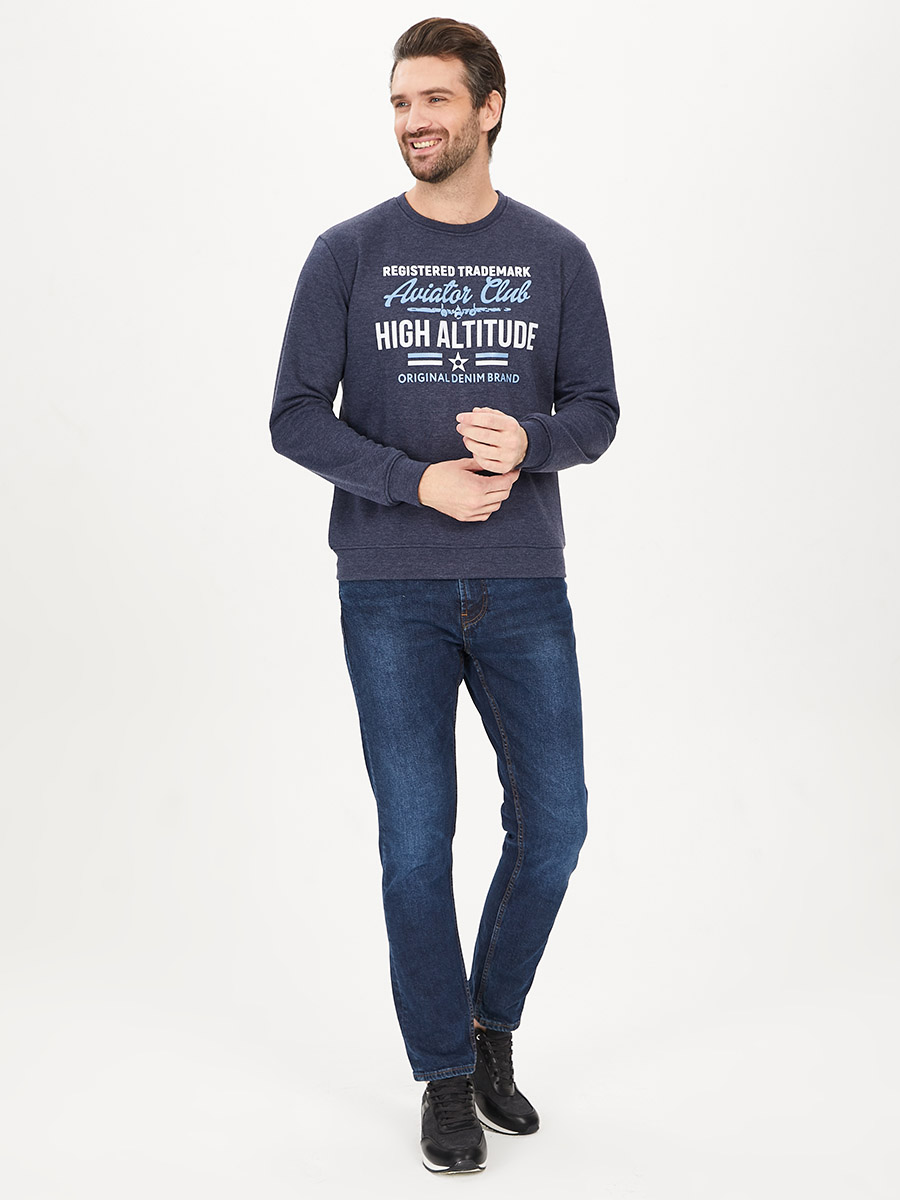 G121-Aviator_R (джинс) Свитшот мужской