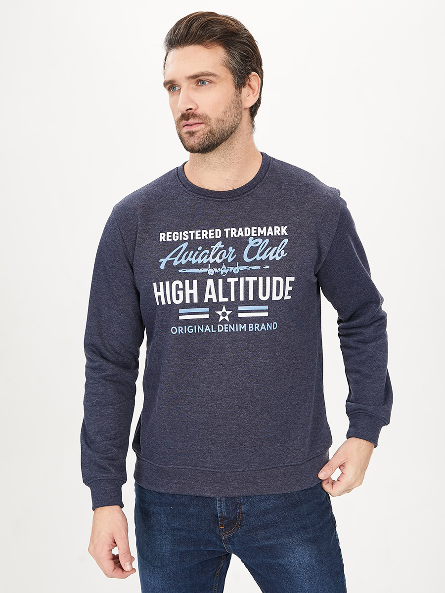 G121-Aviator_R (джинс) Свитшот мужской