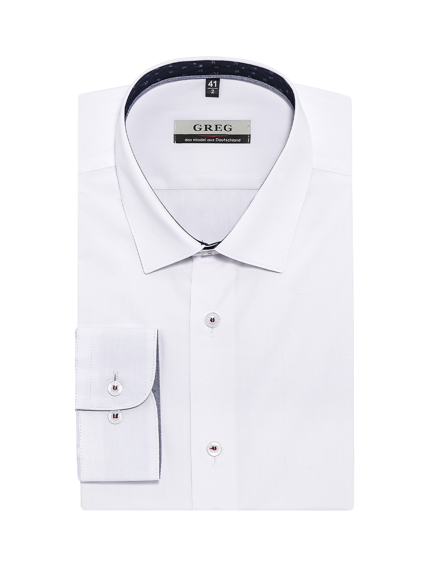 100/239/WH/Z/15/p Сорочка мужская длинный рукав