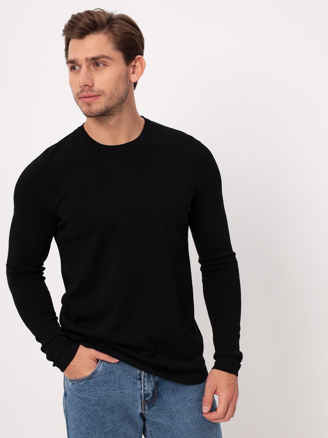 G121-T002 (чёрный) Джемпер мужской