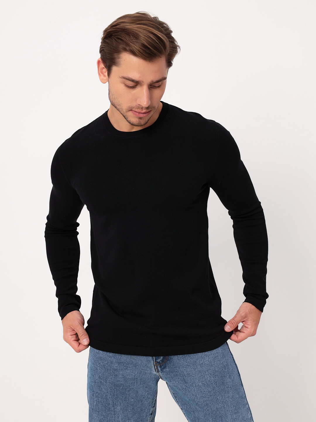 G121-T002 (чёрный) Джемпер мужской