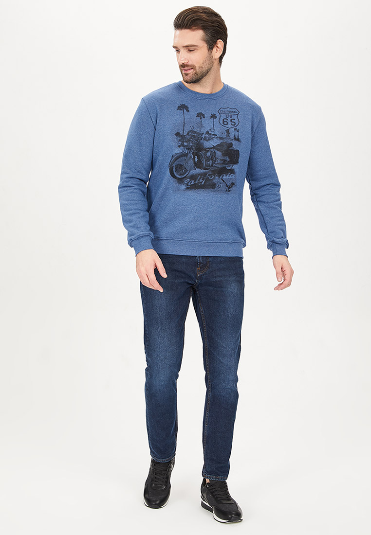G121-California (син.джин.м) Свитшот мужской