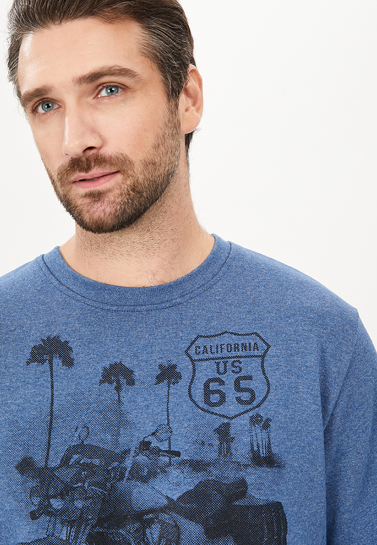 G121-California (син.джин.м) Свитшот мужской