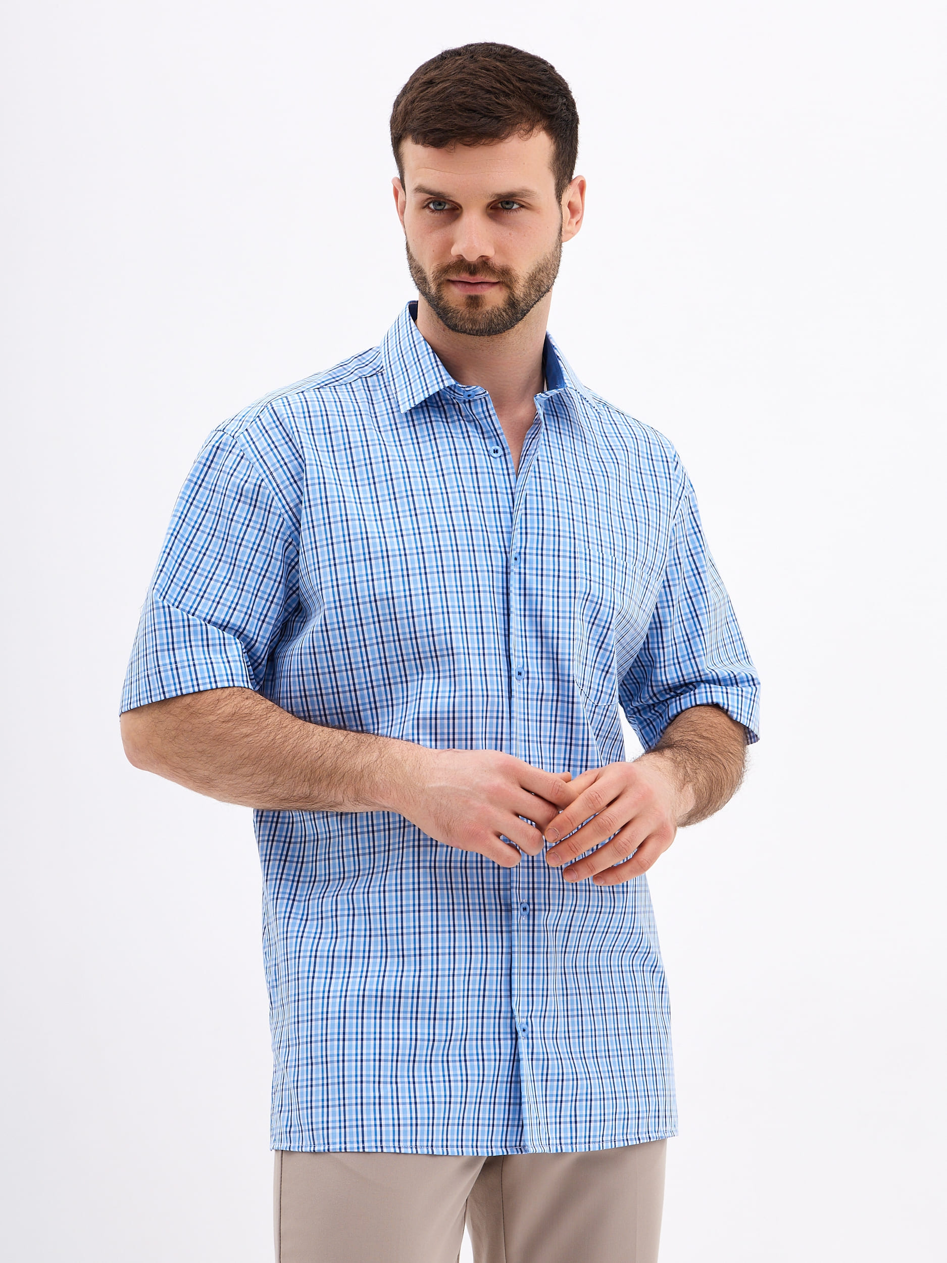 225/201/6141/C/1p Сорочка мужская короткий рукав