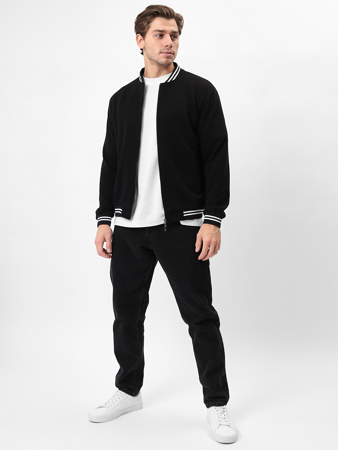 G174-B-чёрный Толстовка муж. дл. рукав