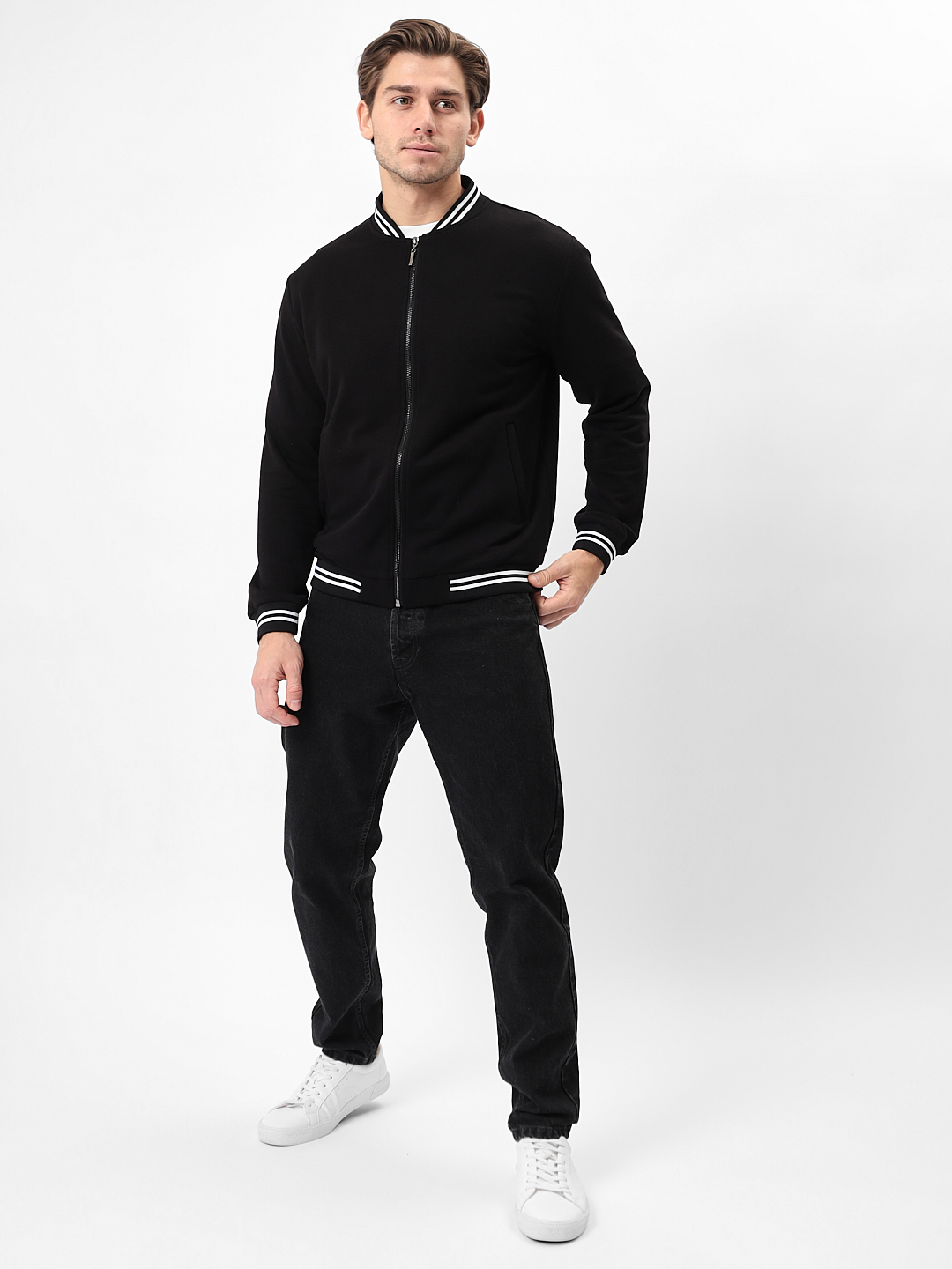 G174-B-чёрный Толстовка муж. дл. рукав