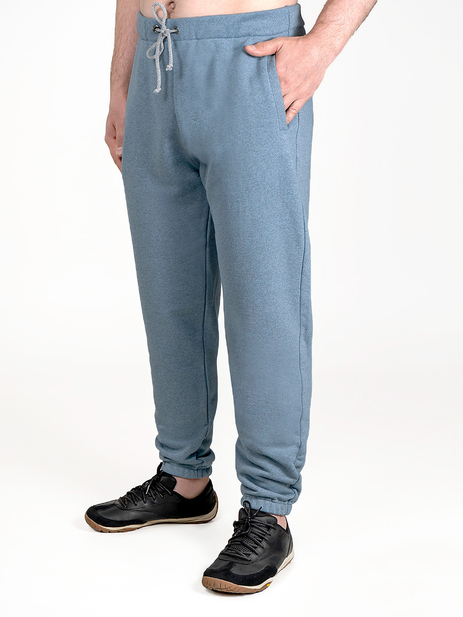 G-TRK-001K-гол.джин.м Брюки мужские трикотажные