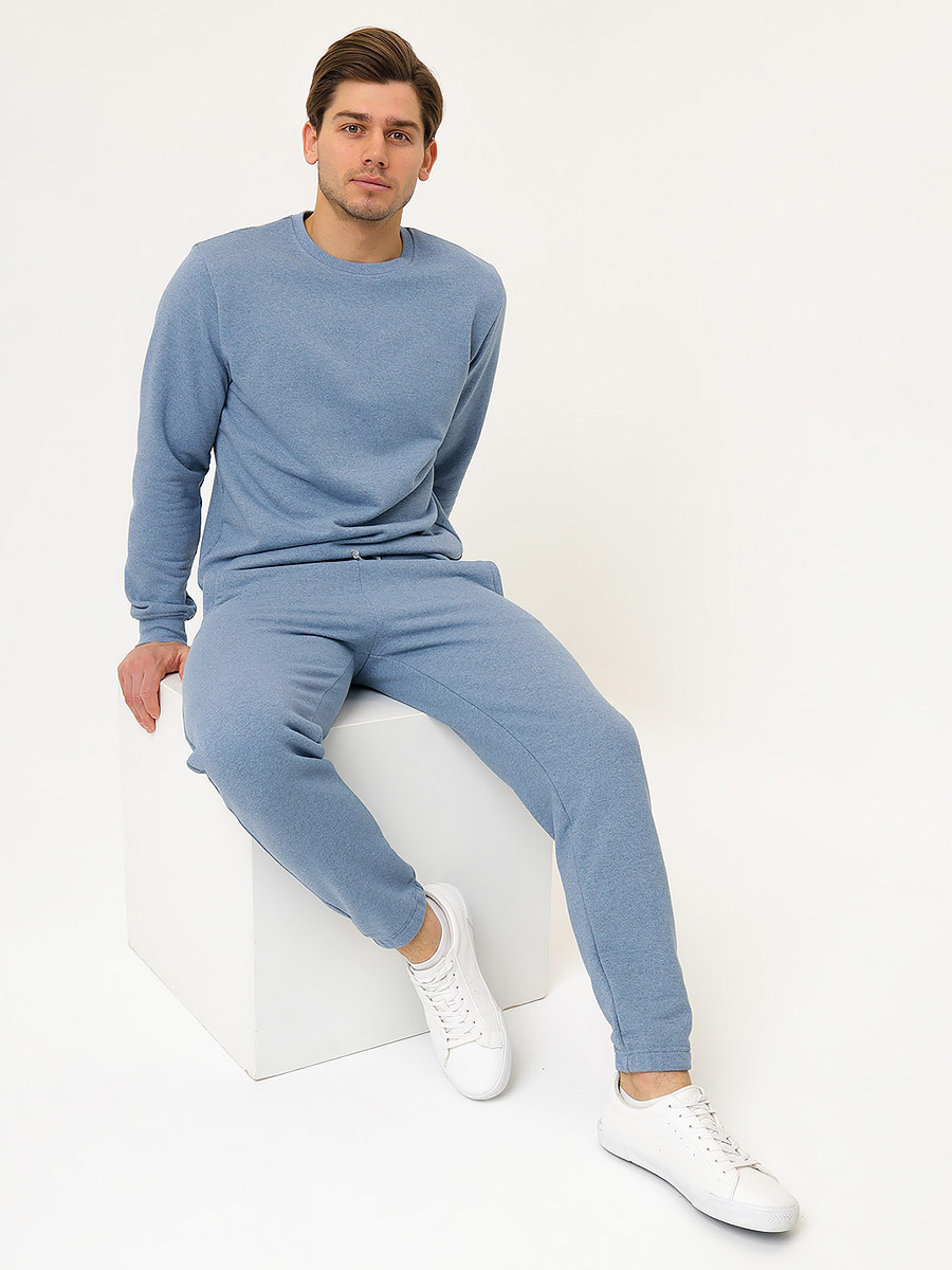 G-TRK-001K-гол.джин.м Брюки мужские трикотажные