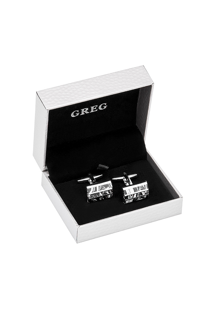 260134 агат Запонки в подарочной коробке