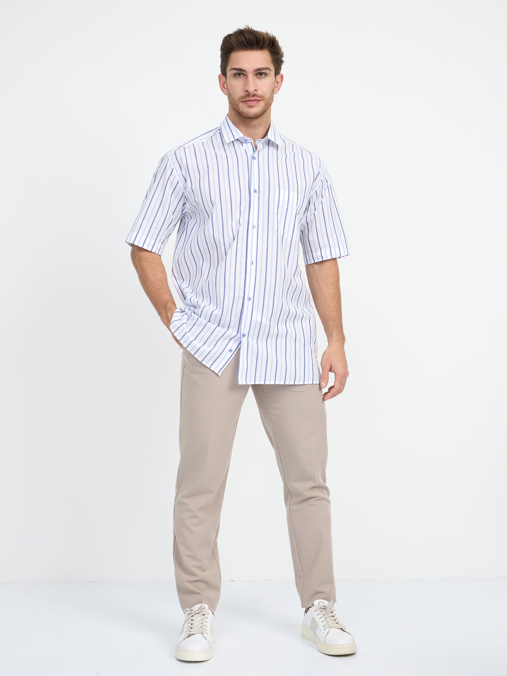 121/207/0236/C/1p Сорочка мужская короткий рукав