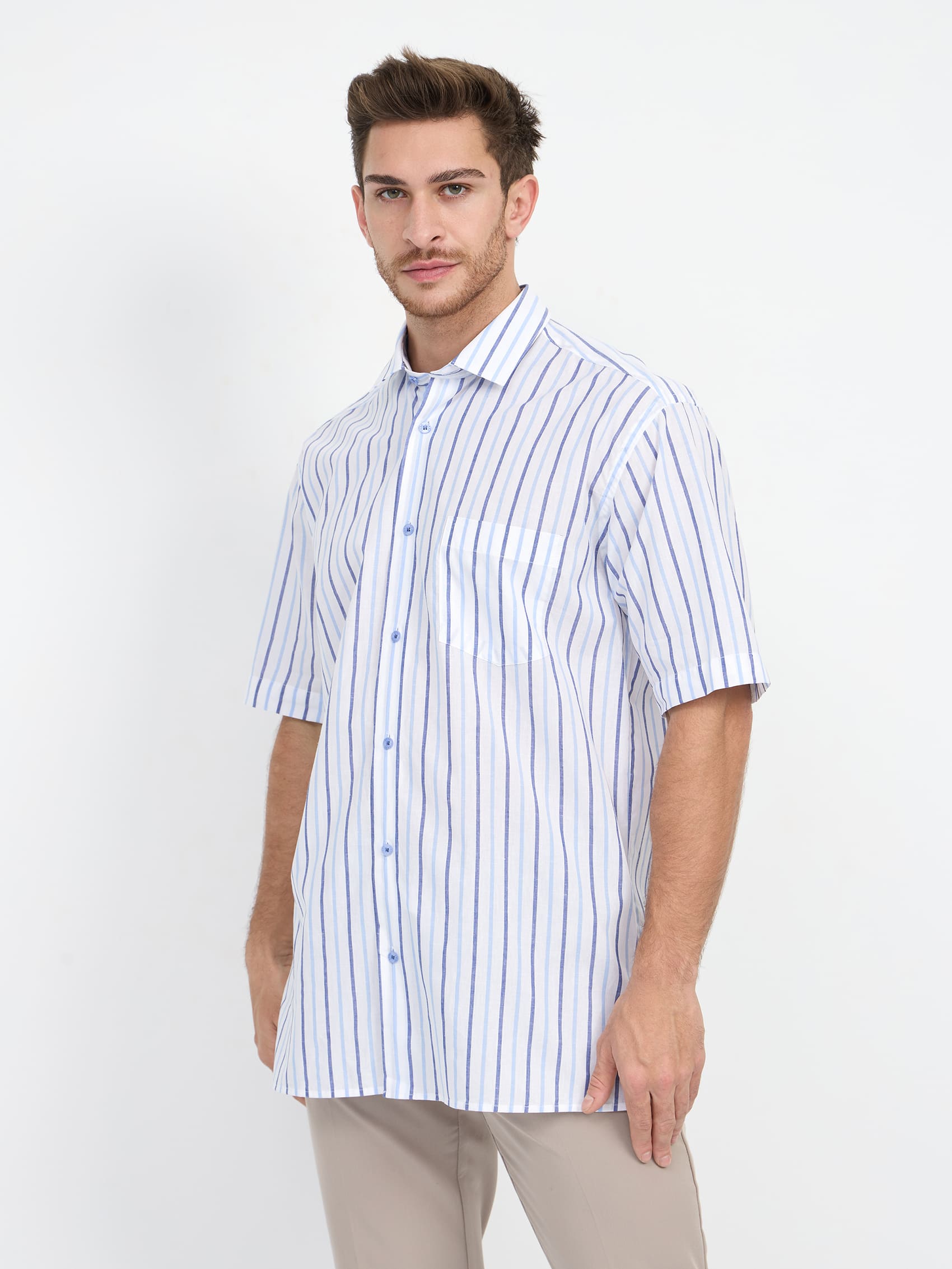 121/207/0236/C/1p Сорочка мужская короткий рукав