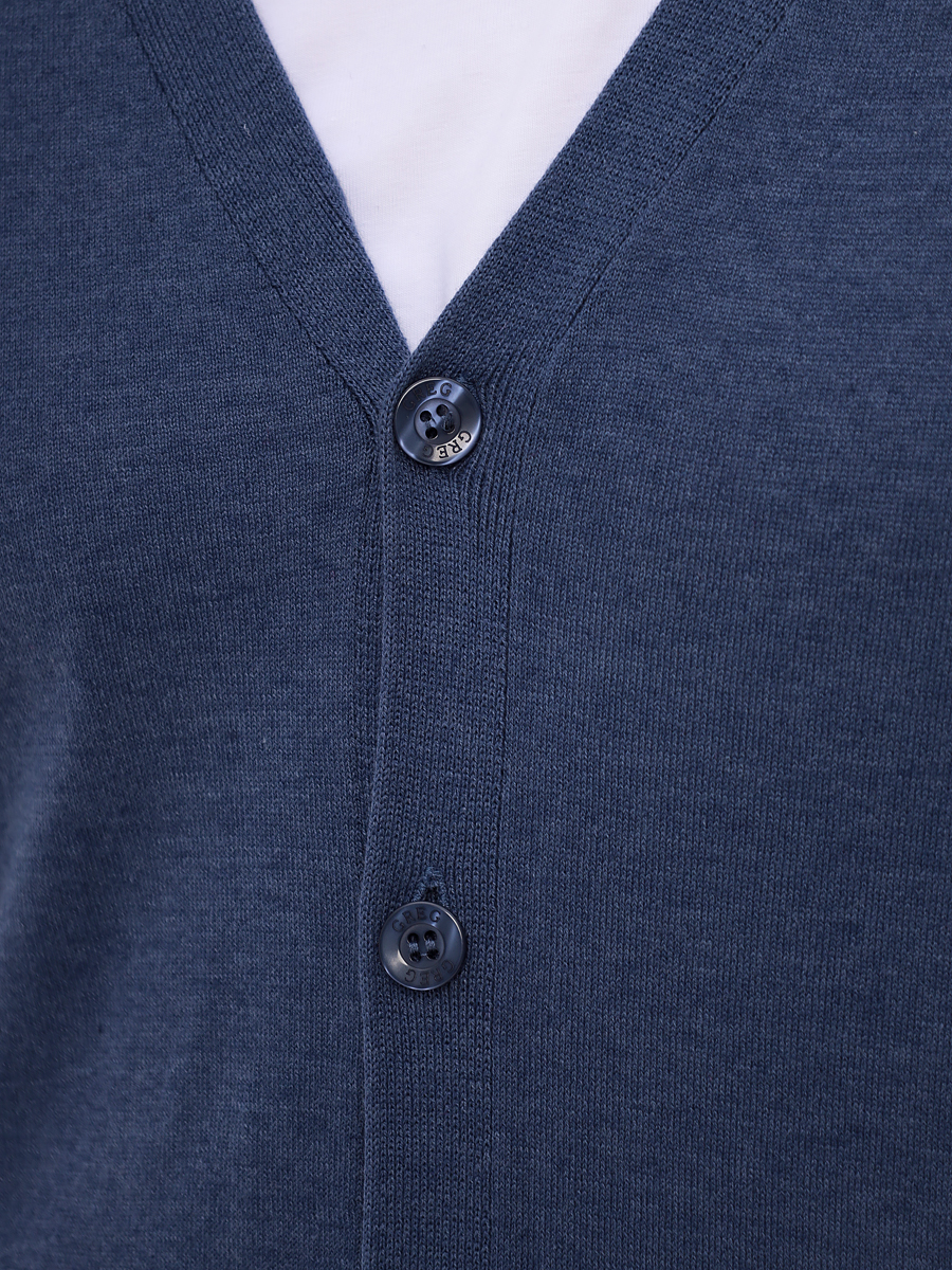 G135-AC271 (джинс) Кардиган мужской