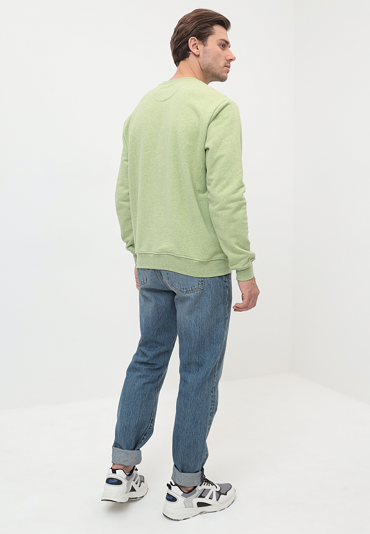 G121-Quote-RM-8001 1*1(лайм м) Свитшот мужской