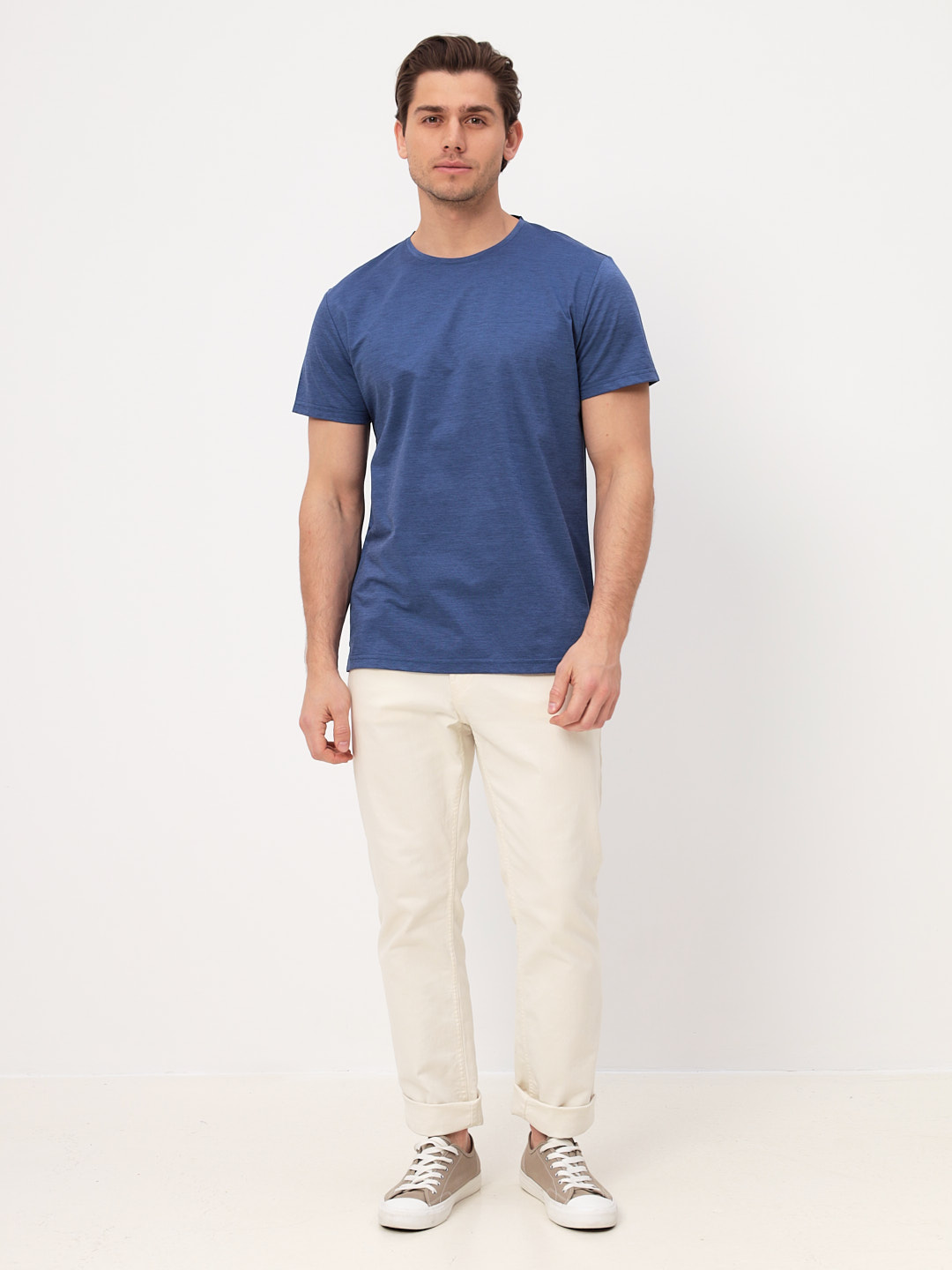 G145-PM4T-LT1631 (синий) Футболка мужская короткий рукав