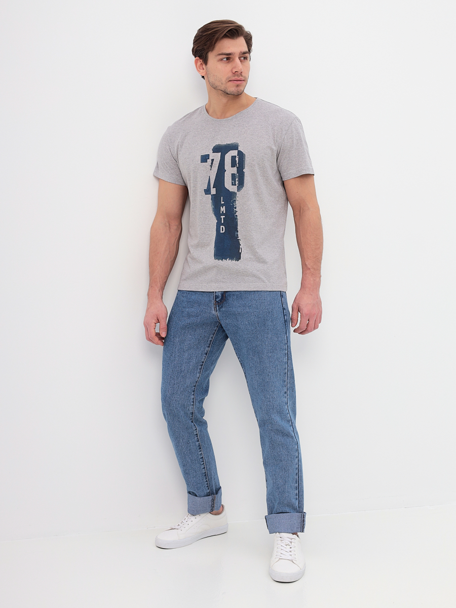 G145-78LMTD (св.серый м.) Футболка мужская короткий рукав